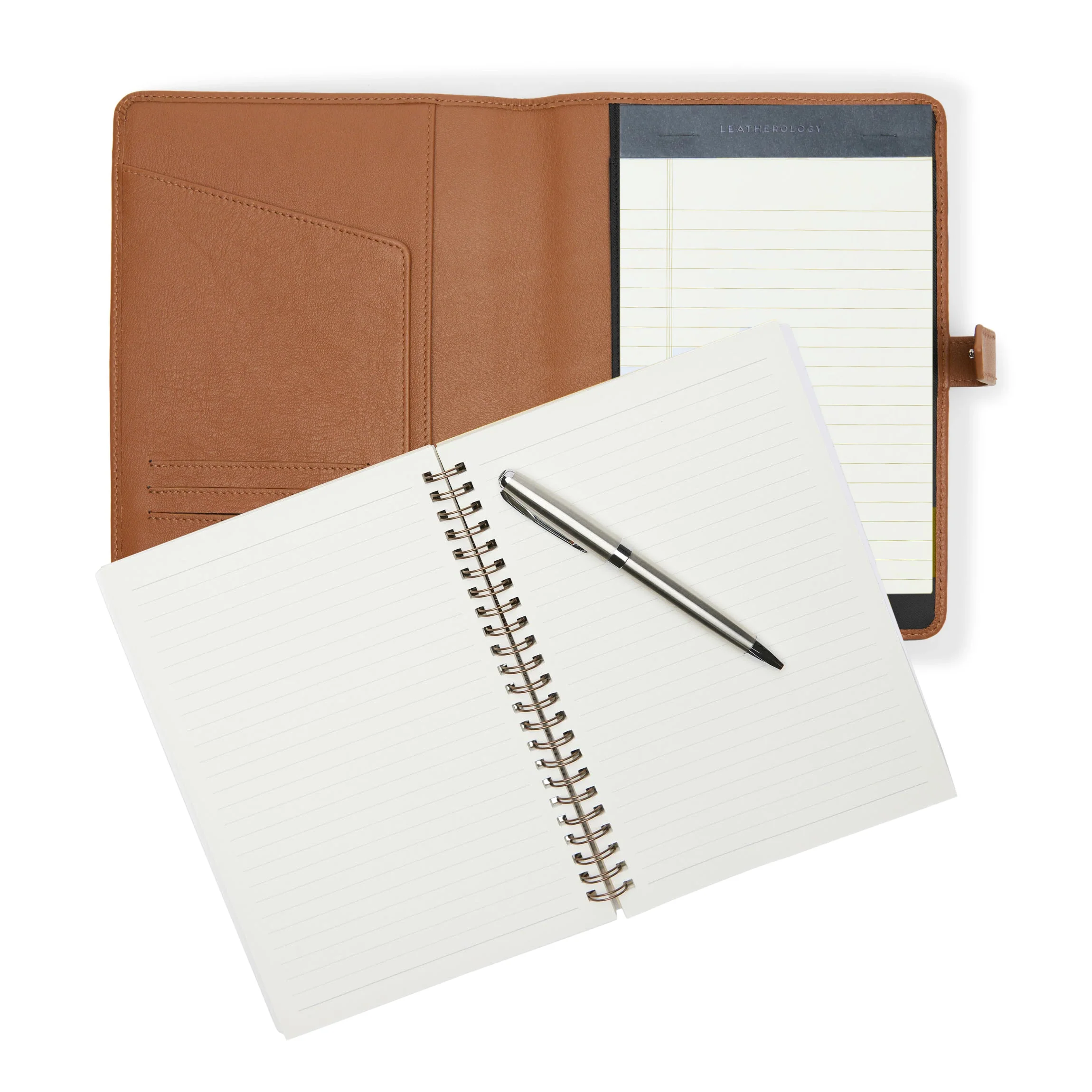 A5 2-in-1 Journal Gift Set Cognac - Image 2