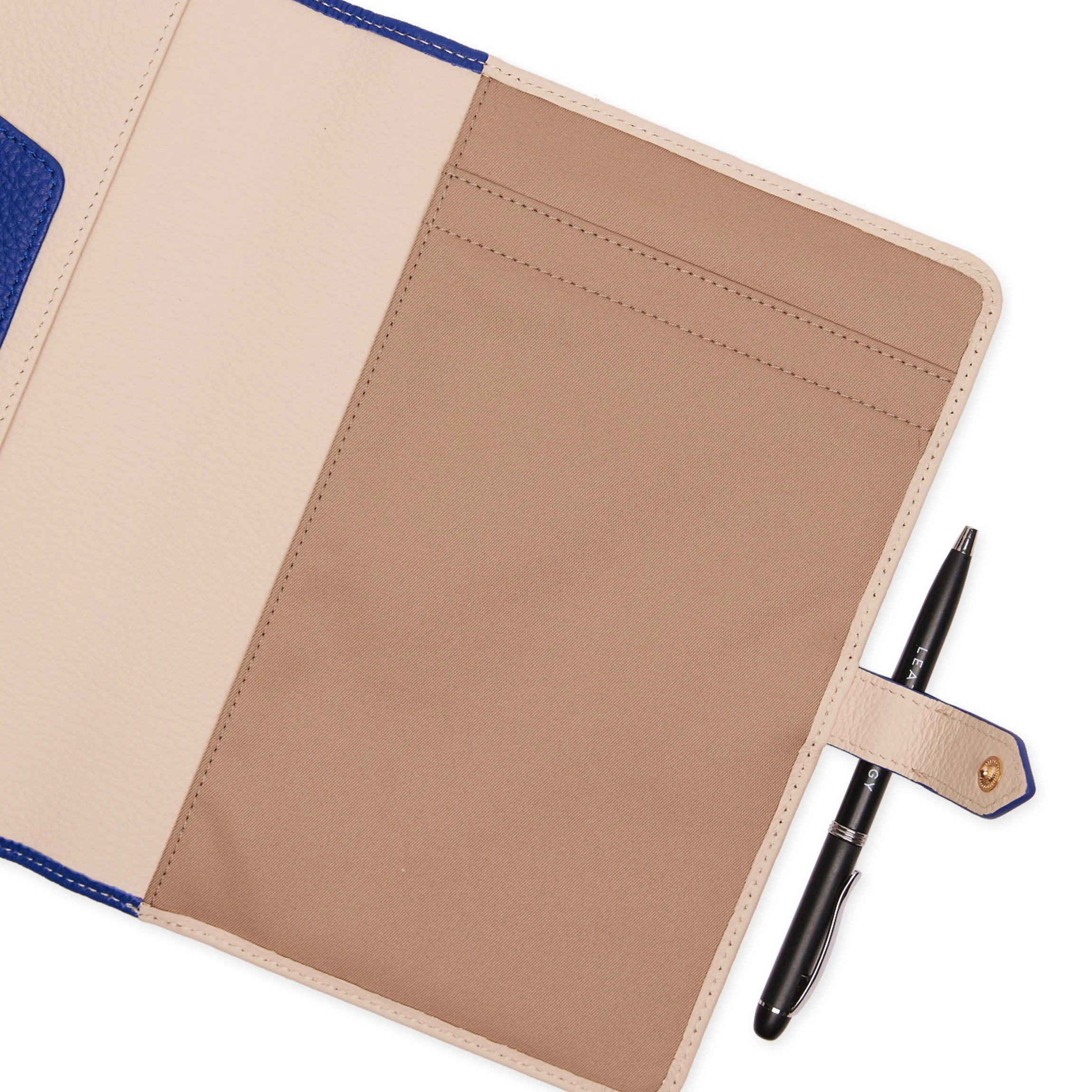 A5 Junior Snap Padfolio Sand/Regatta Blue - Image 3