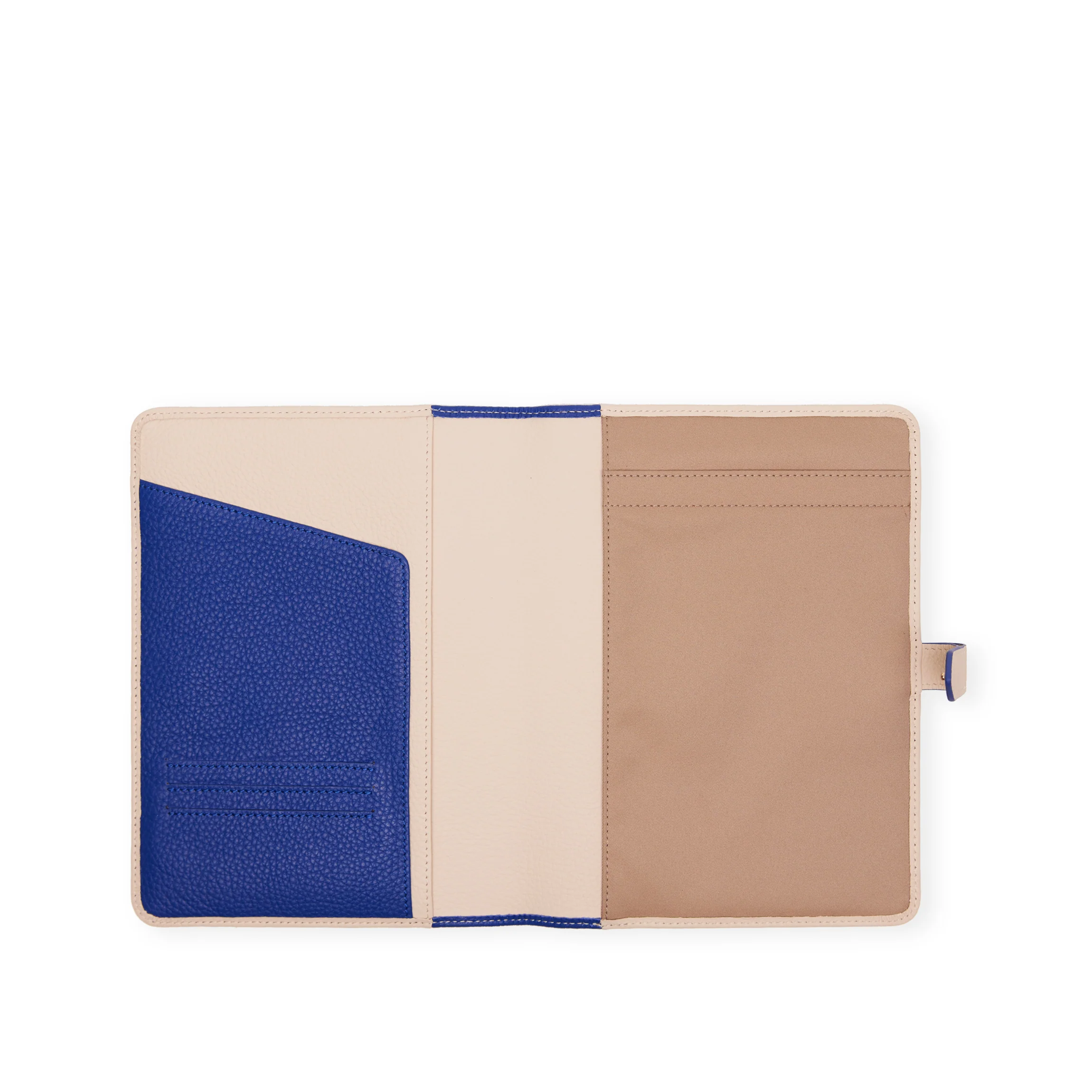 A5 Junior Snap Padfolio Sand/Regatta Blue - Image 4