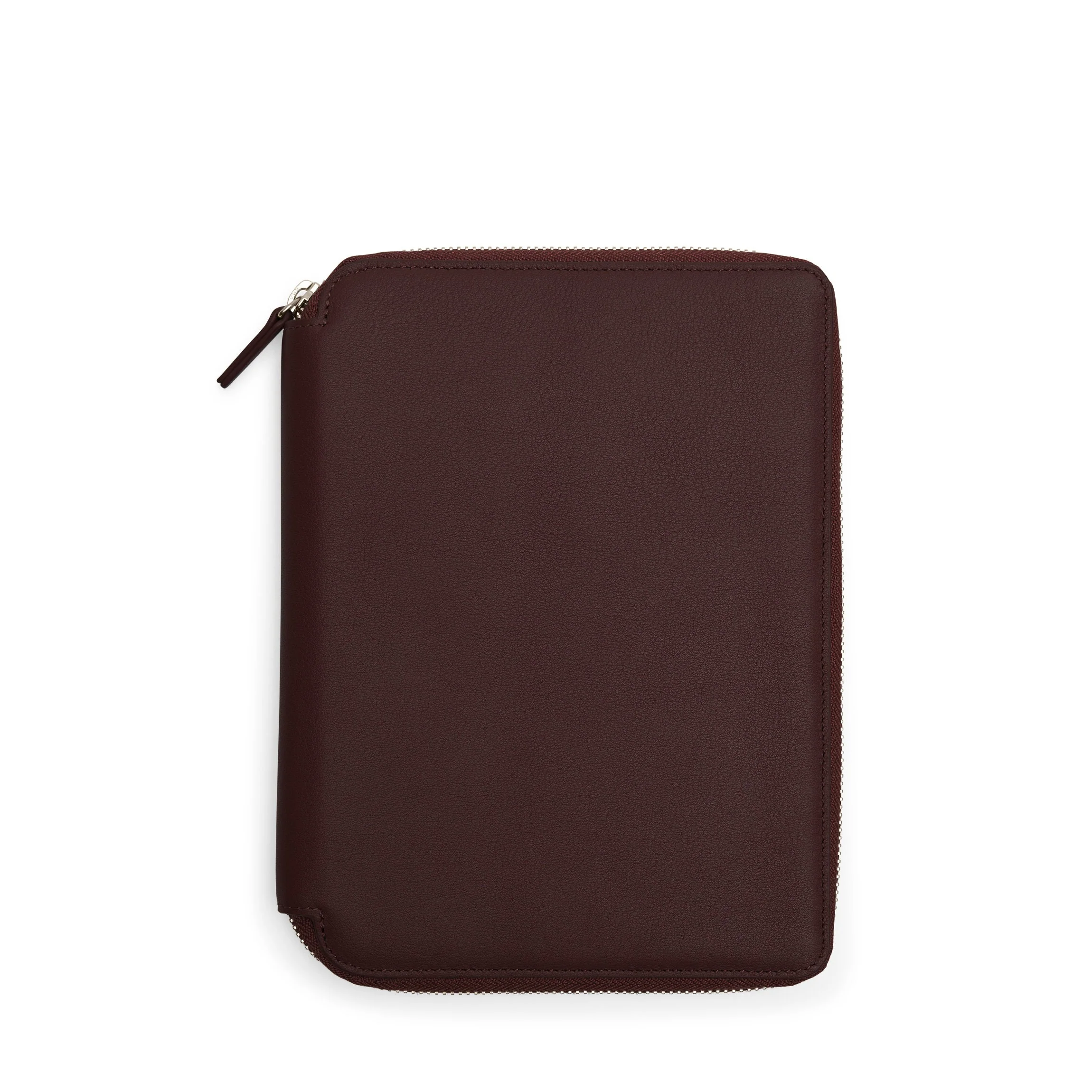 A5 Junior Zippered Padfolio Brown - Image 2