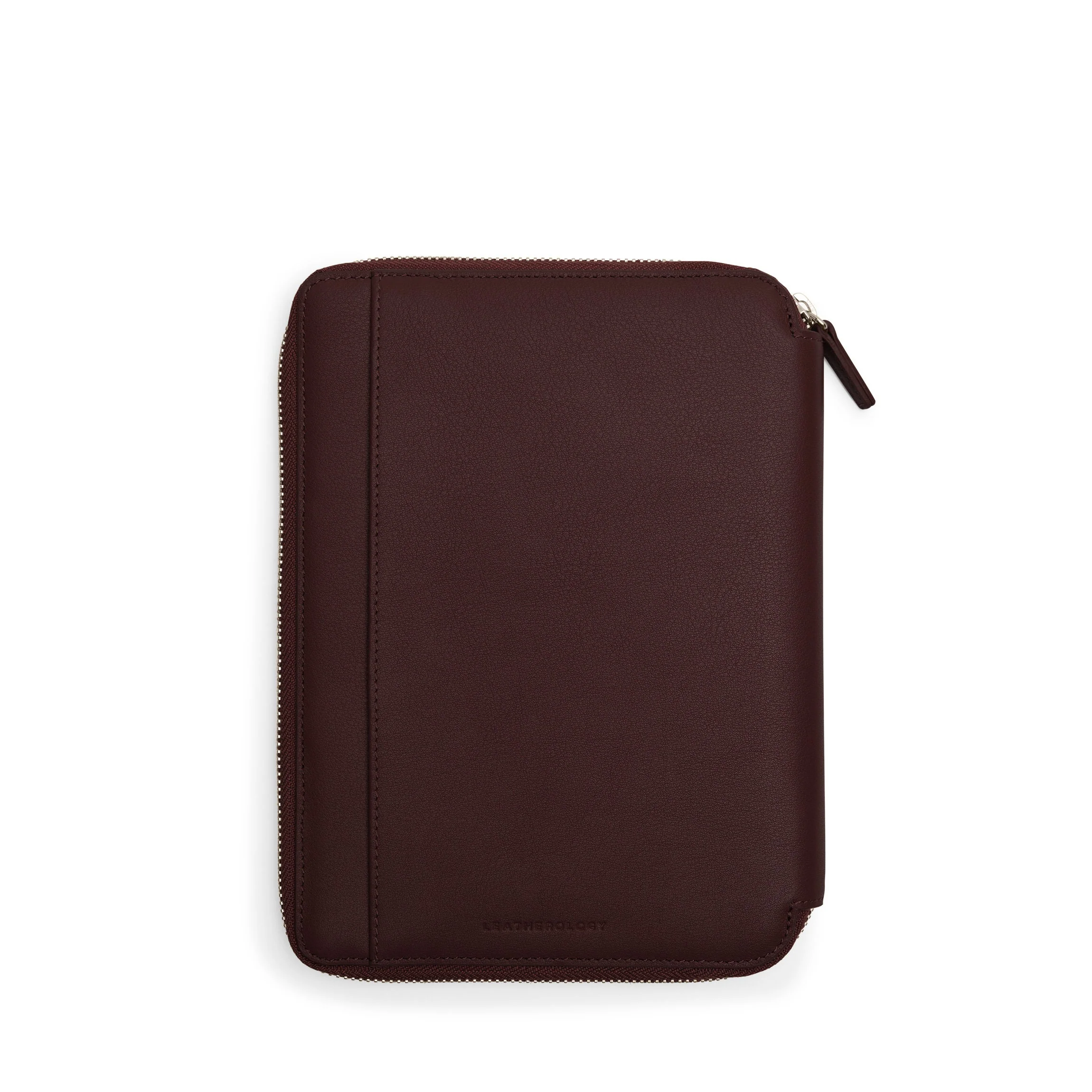 A5 Junior Zippered Padfolio Brown - Image 4