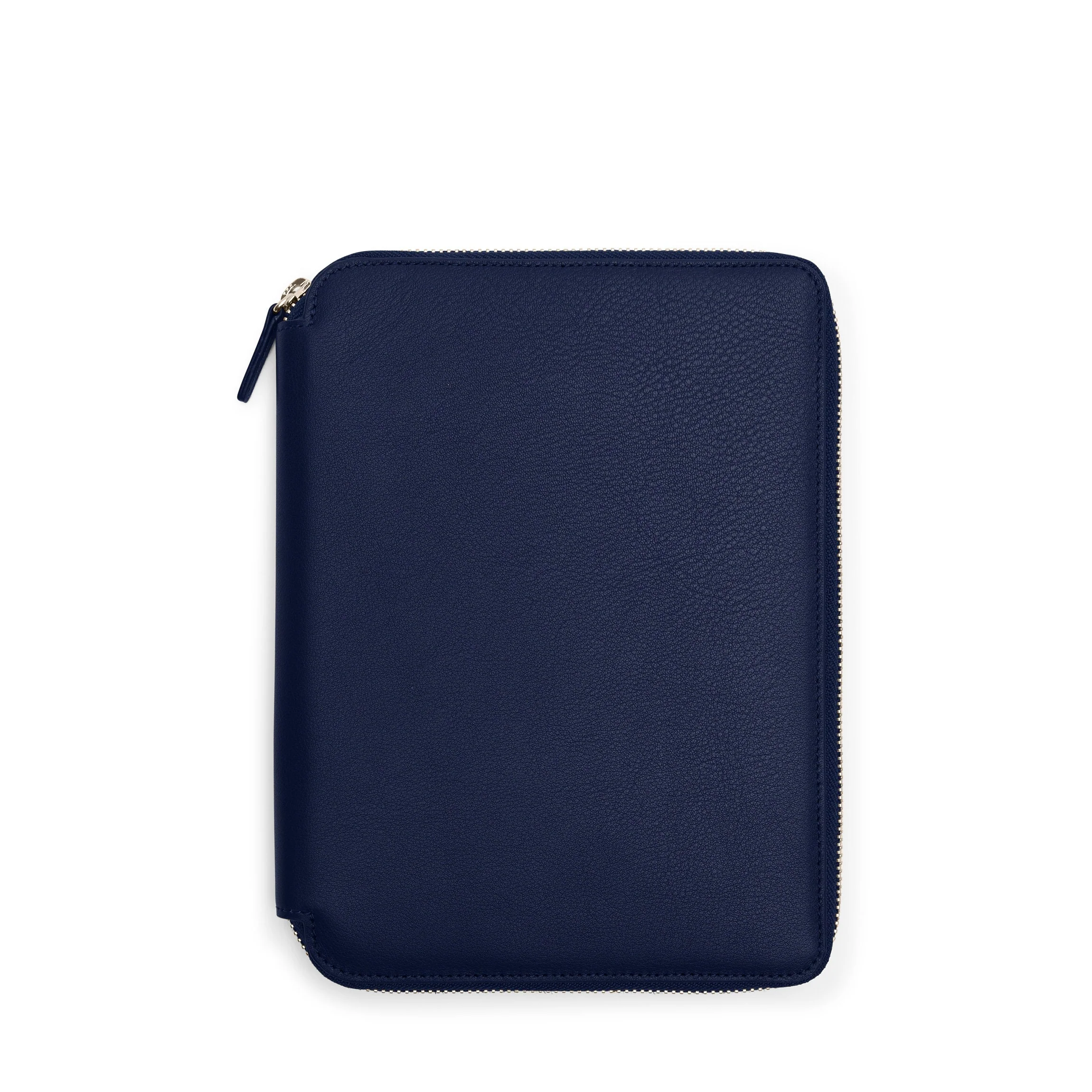 A5 Junior Zippered Padfolio Navy Blue - Image 2