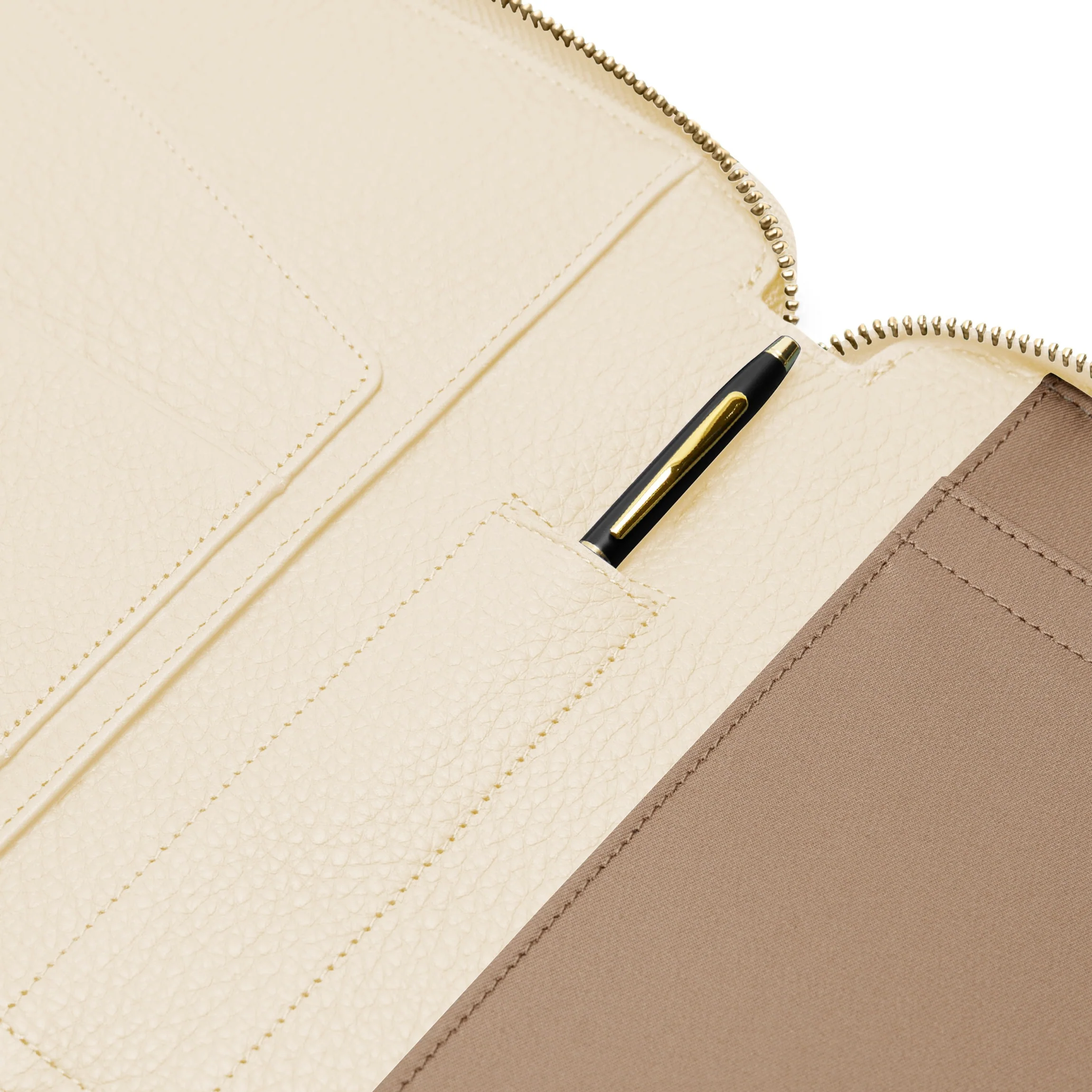 A5 Zippered Spiral Journal Sand - Image 4