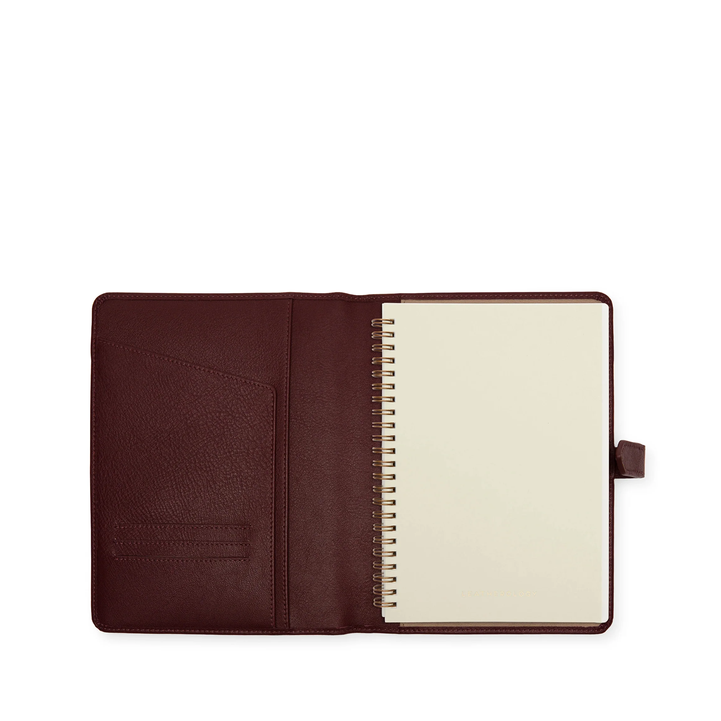 A5 Snap Spiral Journal Bordeaux