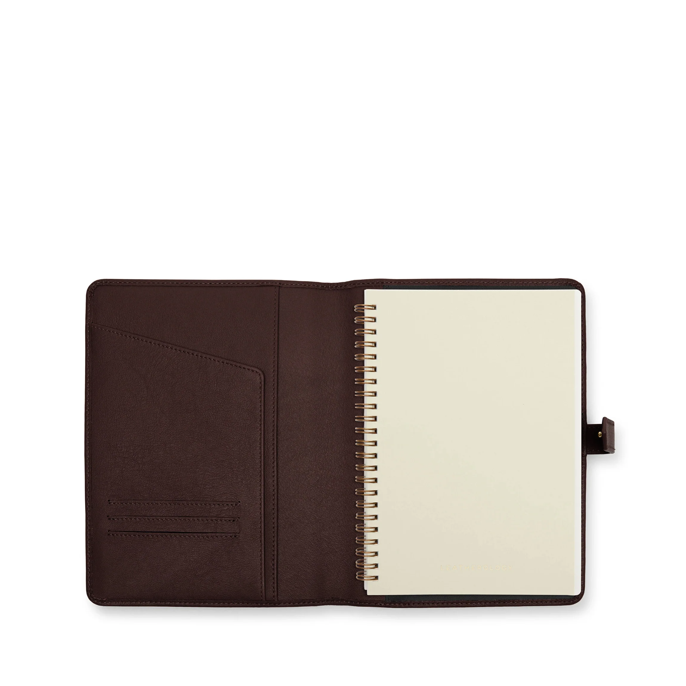 A5 Snap Spiral Journal Brown