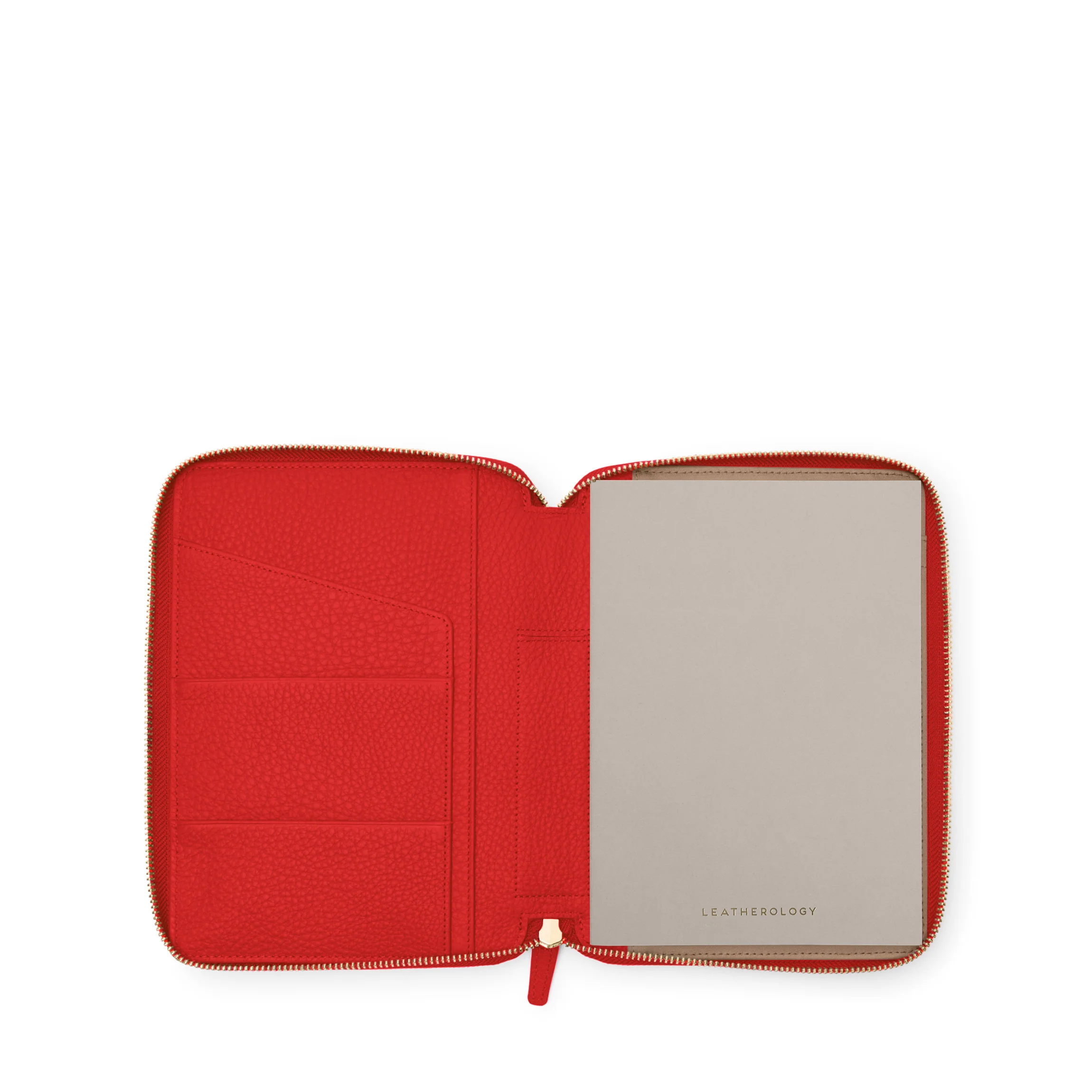 A5 Zippered Journal Buoy Red