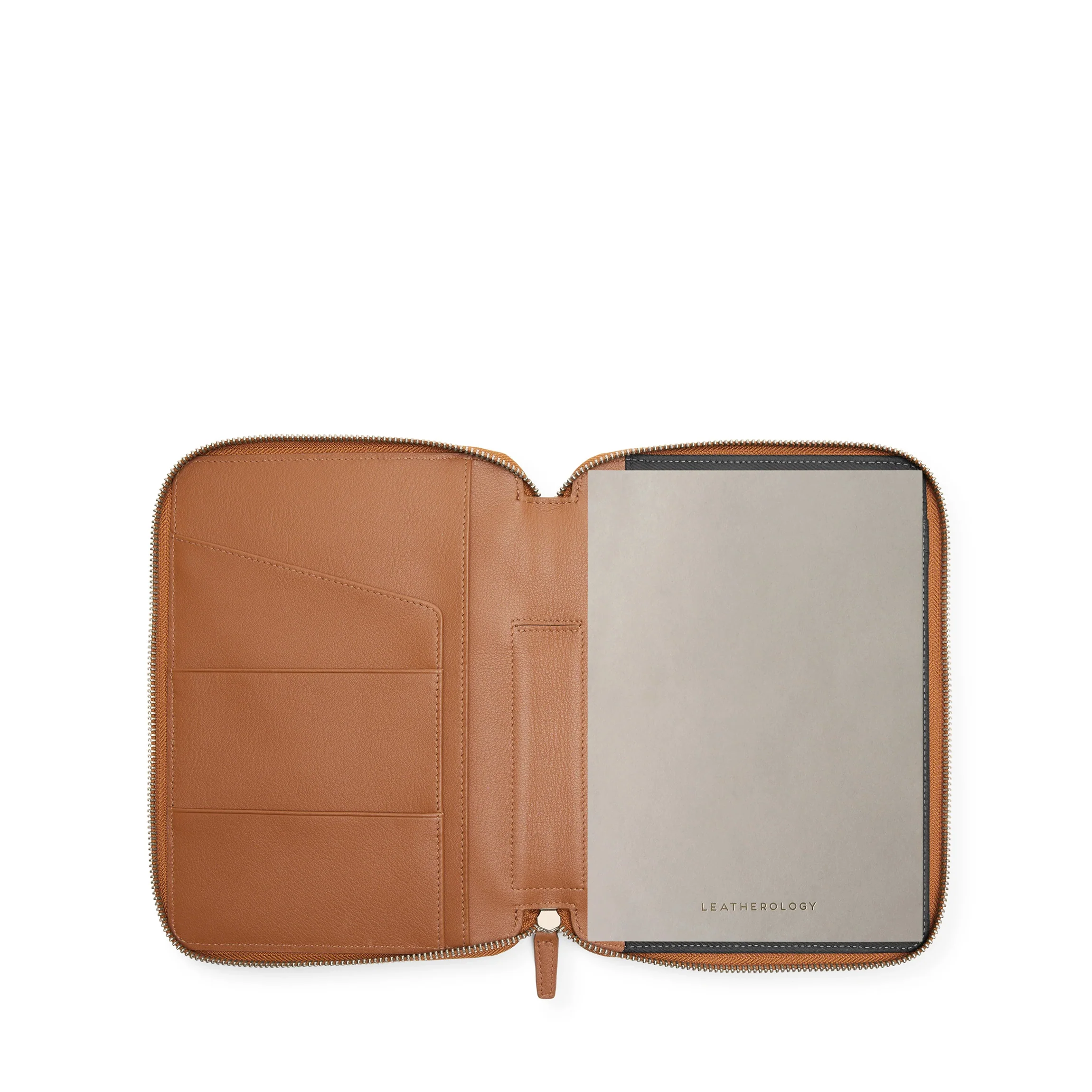 A5 Zippered Journal Cognac
