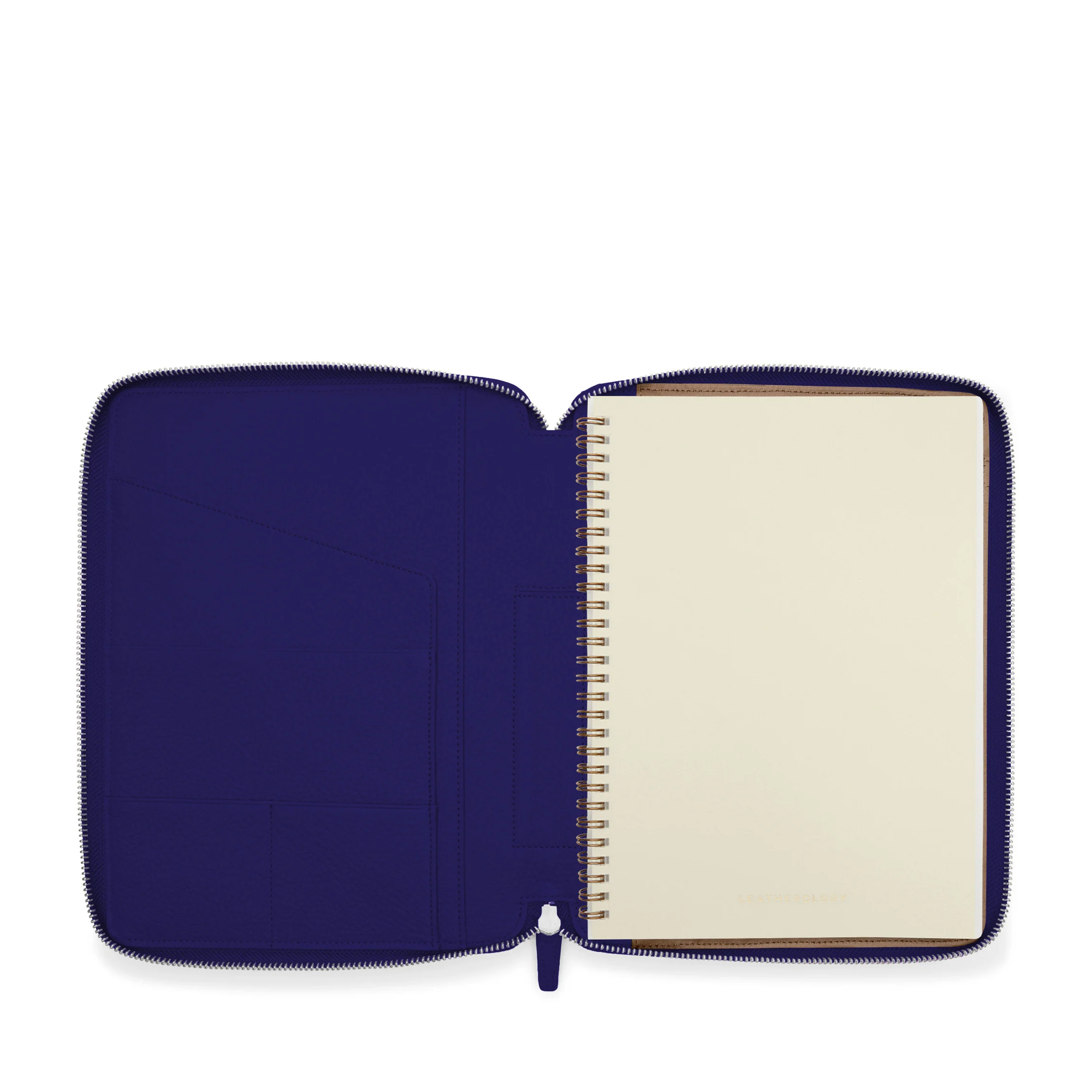 A5 Zippered Spiral Journal Regatta Blue