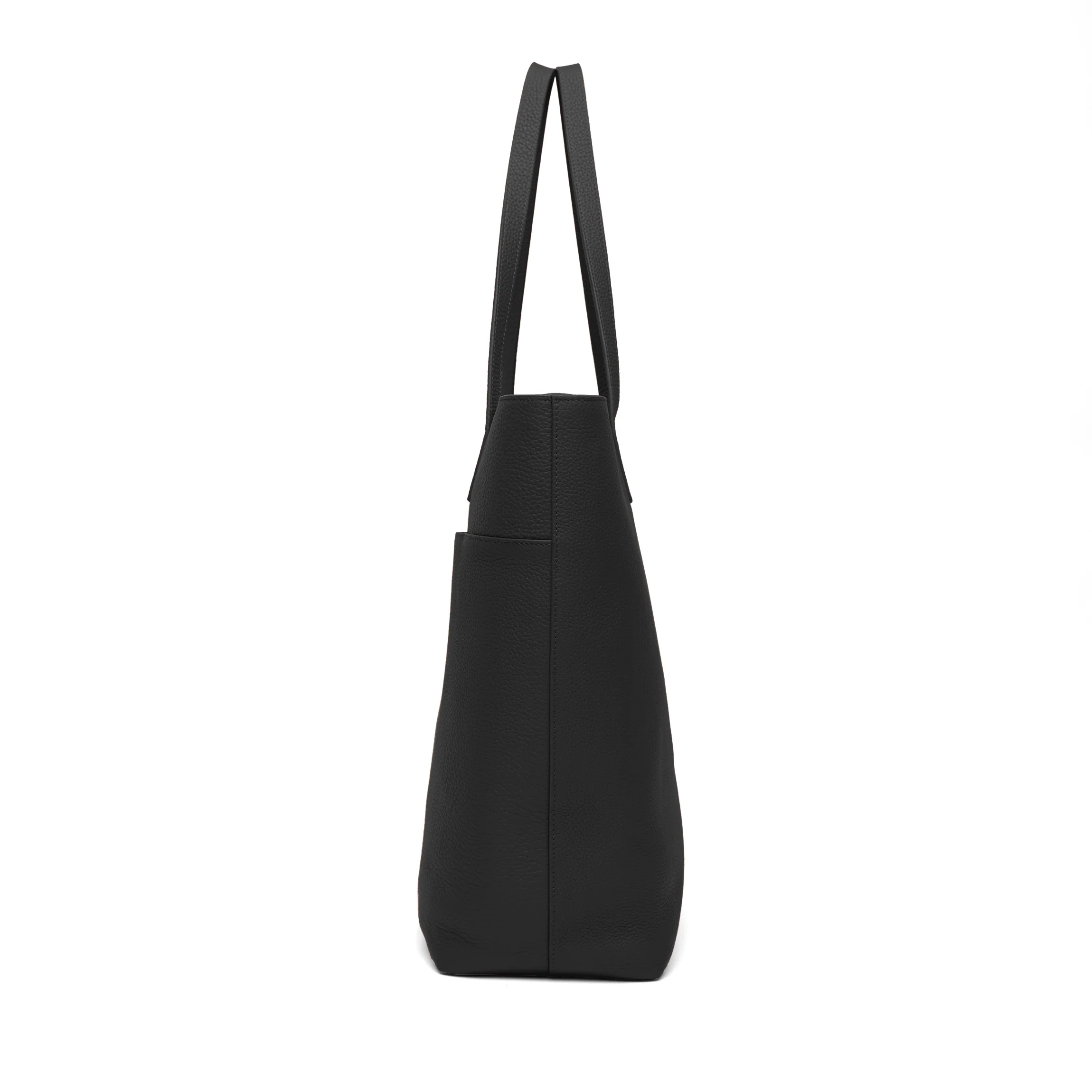 Alex Vertical Work Tote Black Pebble - Image 3