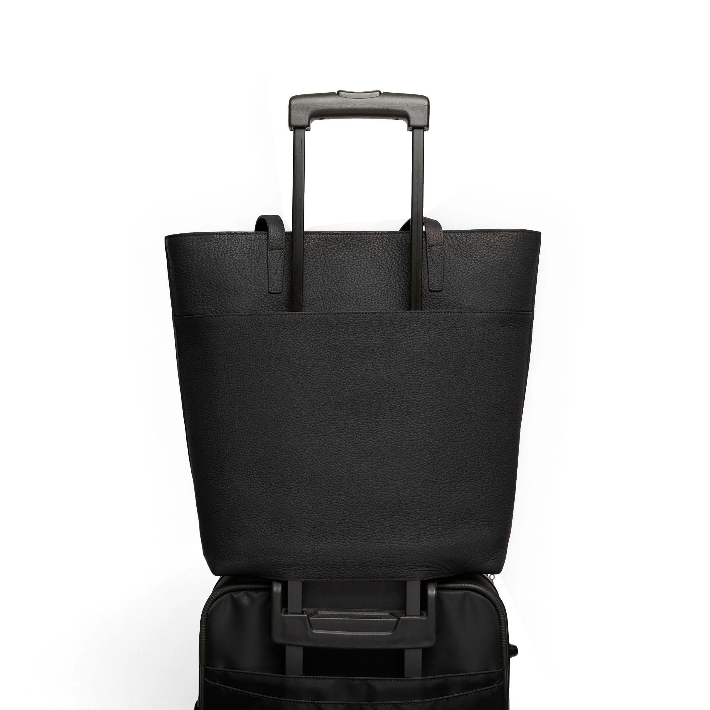 Alex Vertical Work Tote Black Pebble - Image 4
