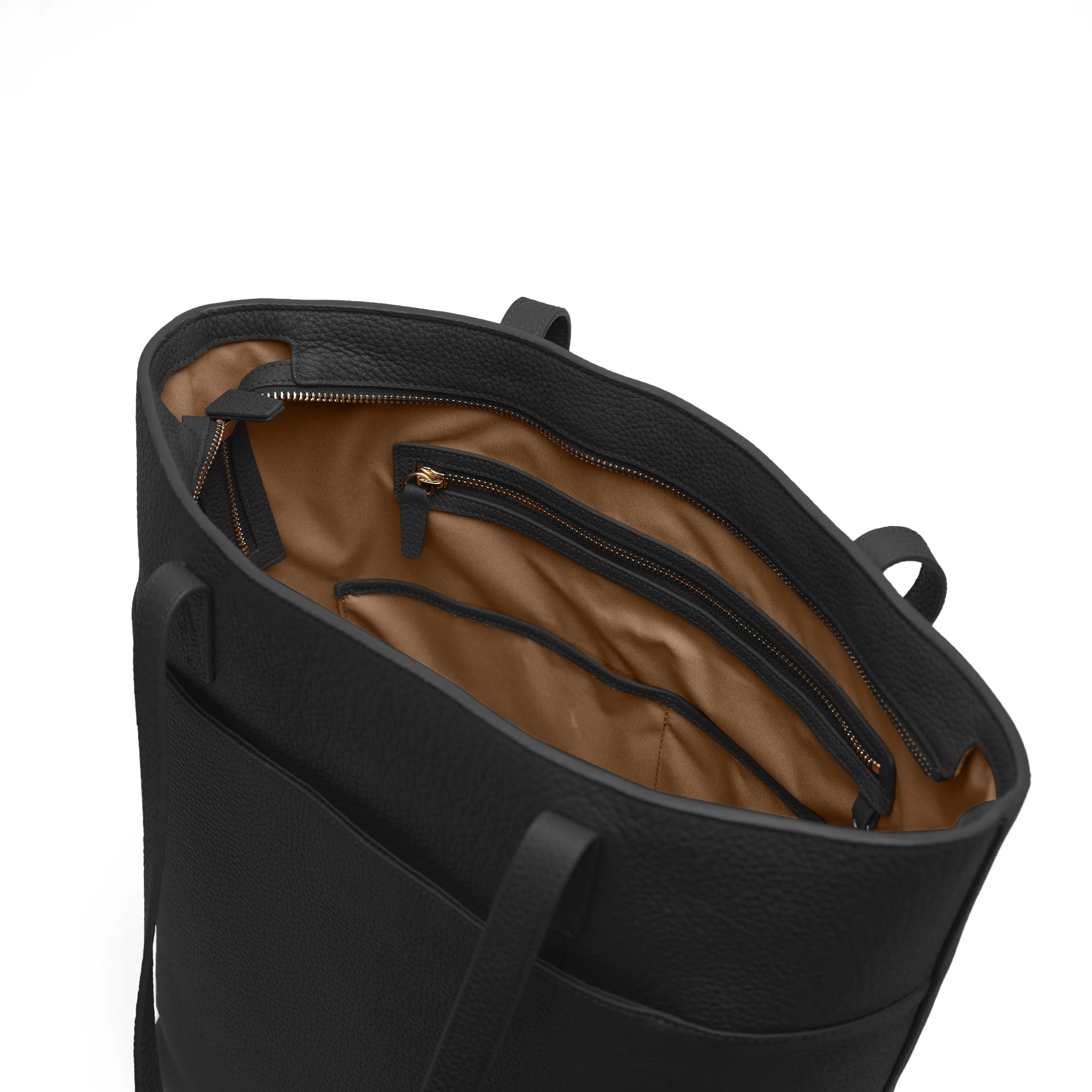 Alex Vertical Work Tote Black Pebble - Image 7