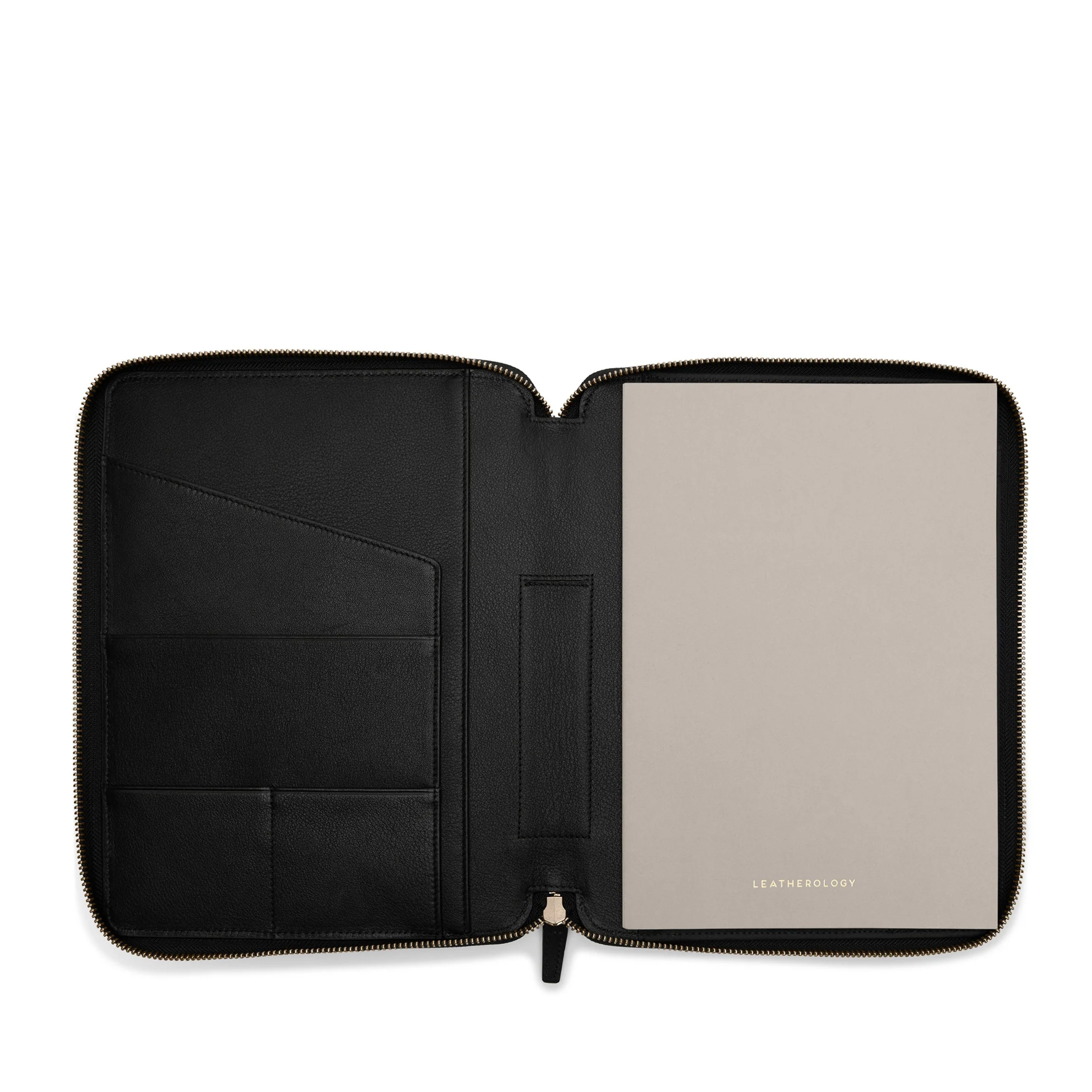 B5 Composition Zippered Journal Black Onyx