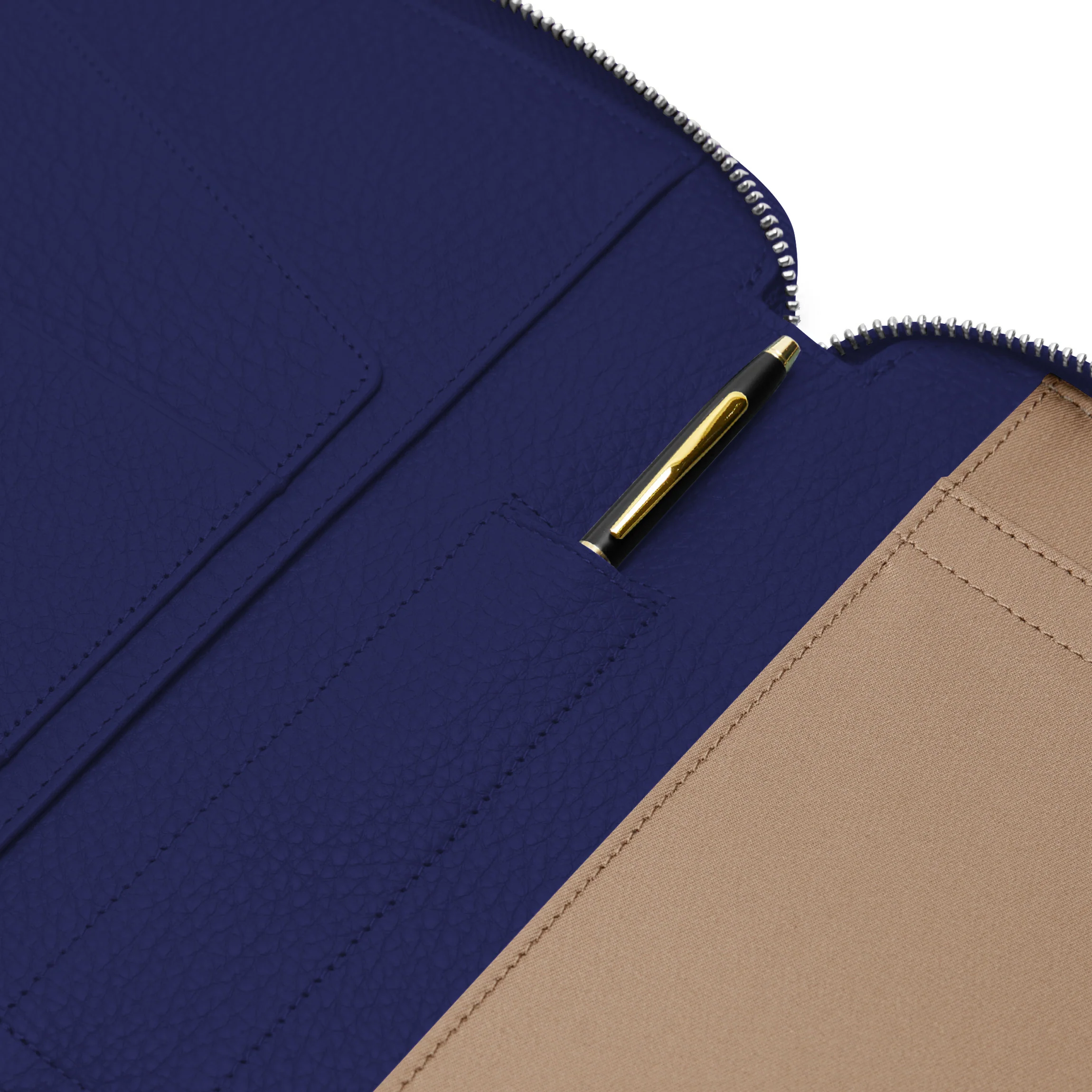B5 Composition Zippered Spiral Journal Regatta Blue - Image 3