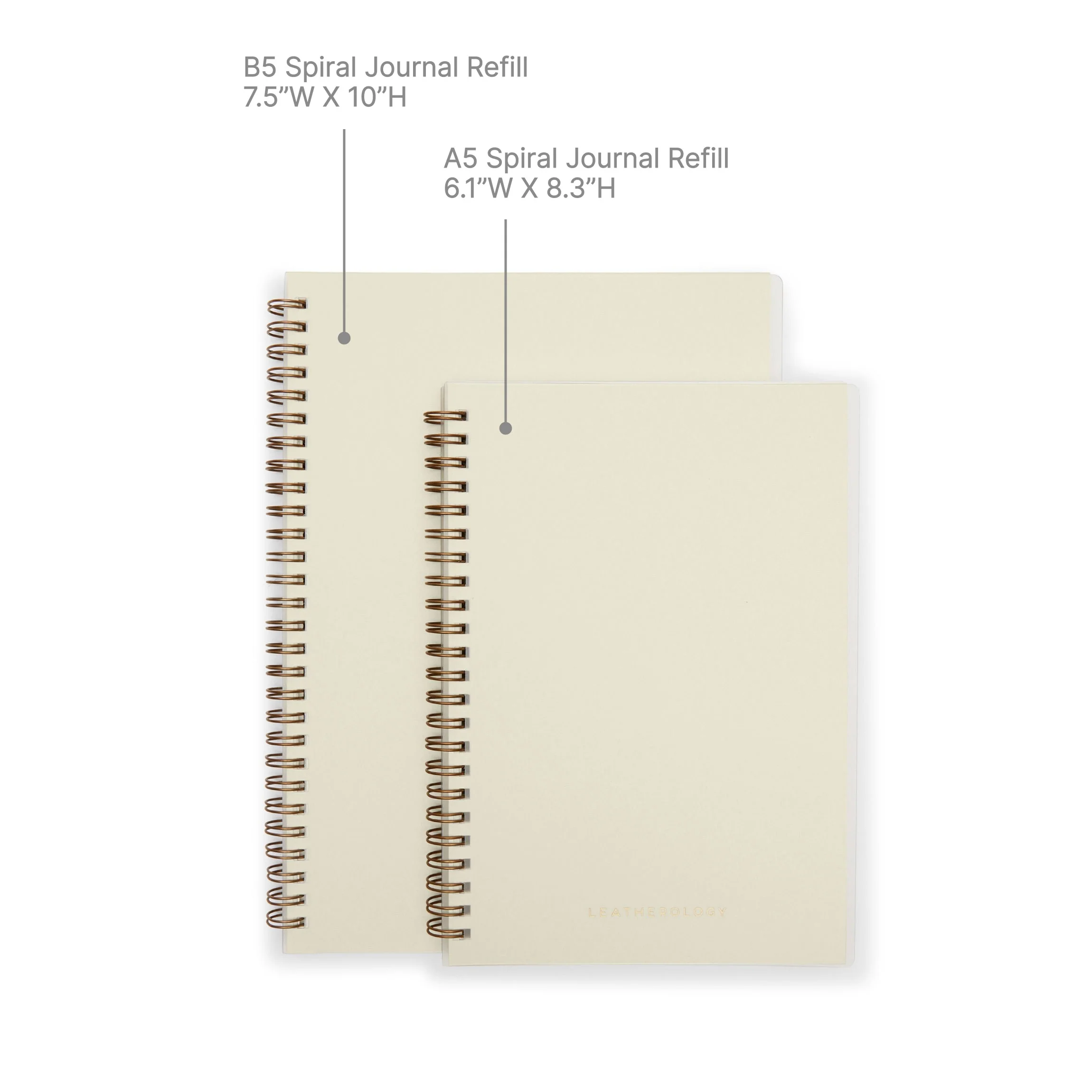B5 Composition Zippered Spiral Journal Sand - Image 6