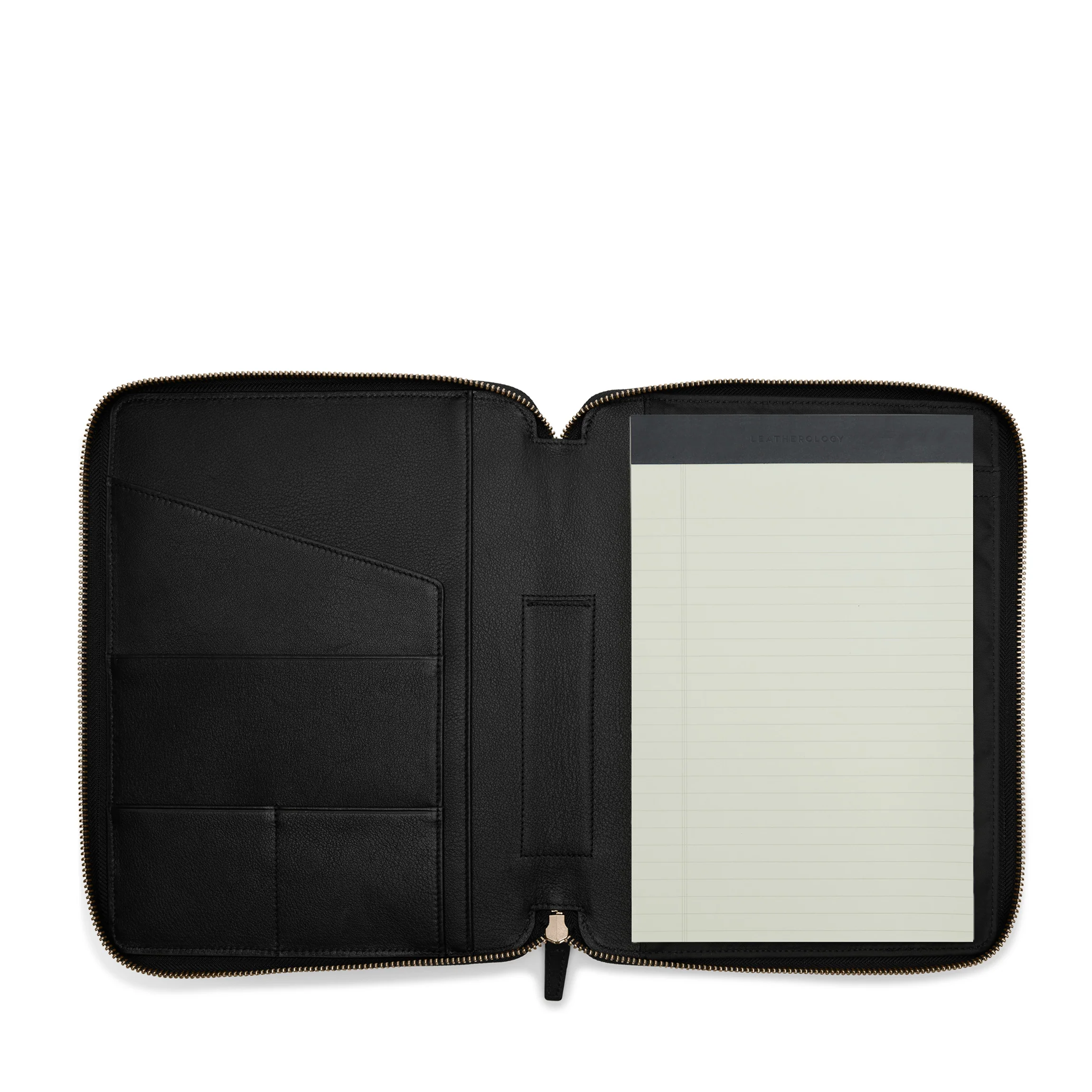 B5 Zippered Padfolio Black Onyx