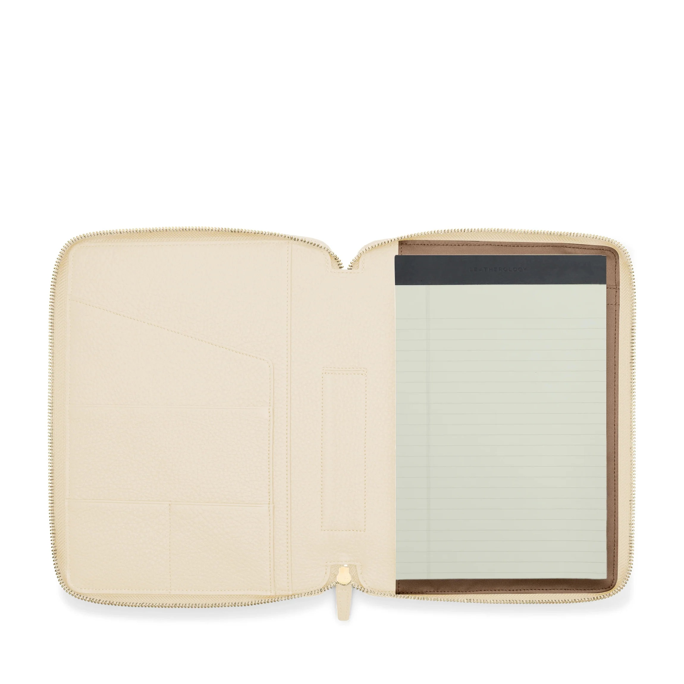 B5 Zippered Padfolio Sand