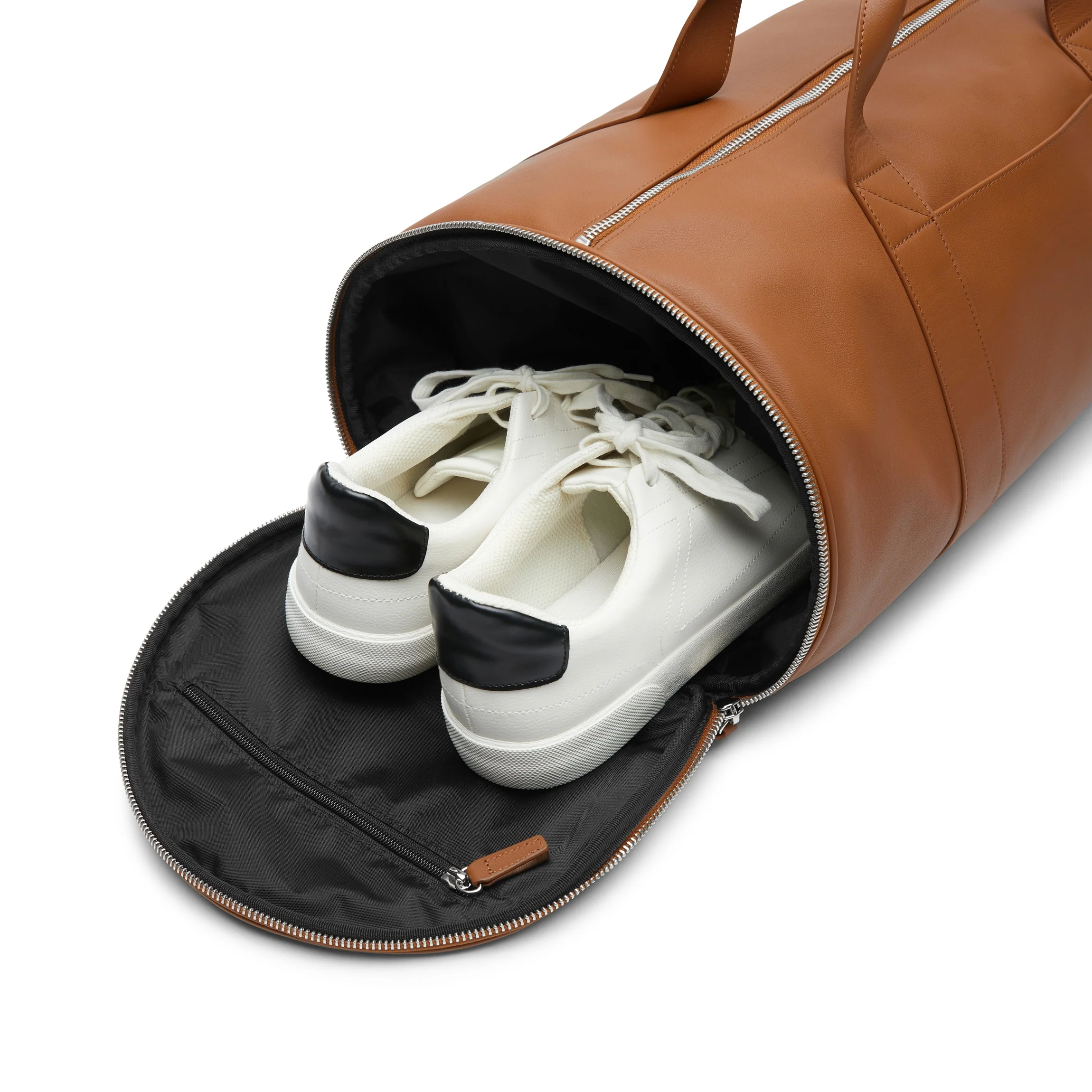 Barrel Gym Bag Cognac - Image 4