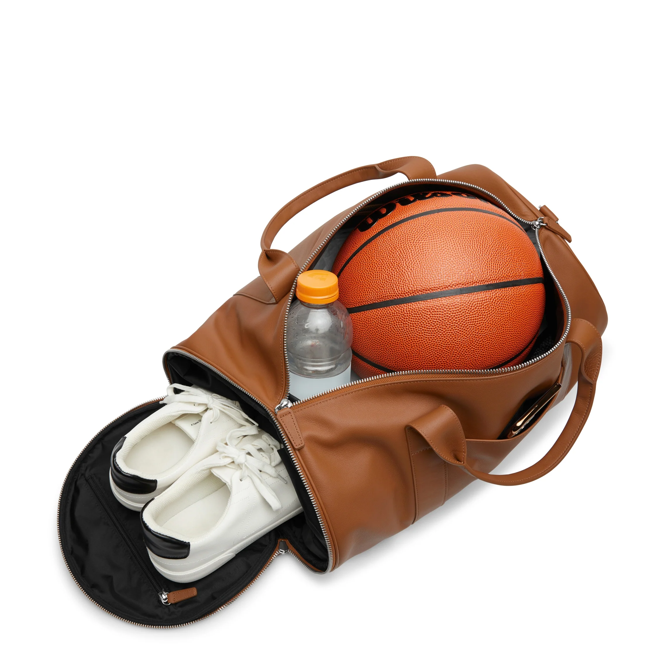 Barrel Gym Bag Cognac - Image 5