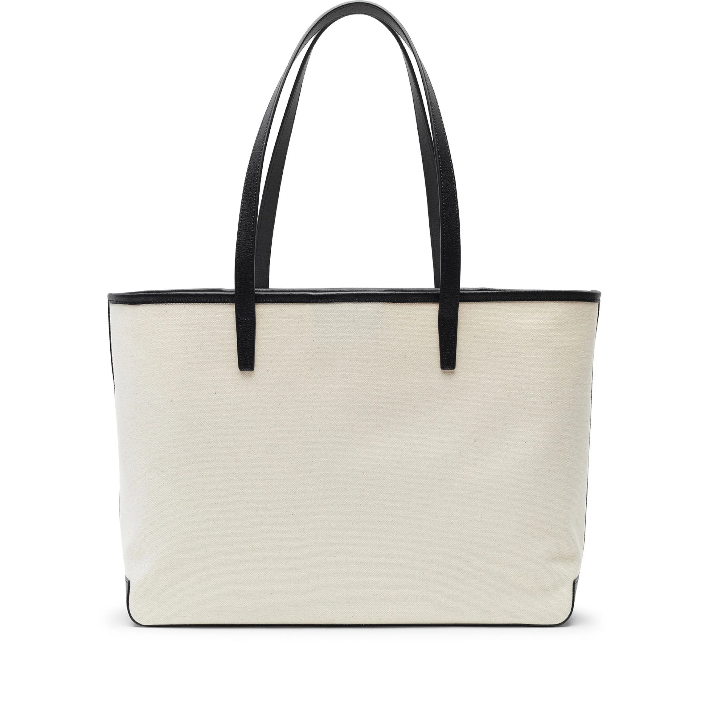 Belmont Tote in Canvas Natural Canvas/Black - Image 8
