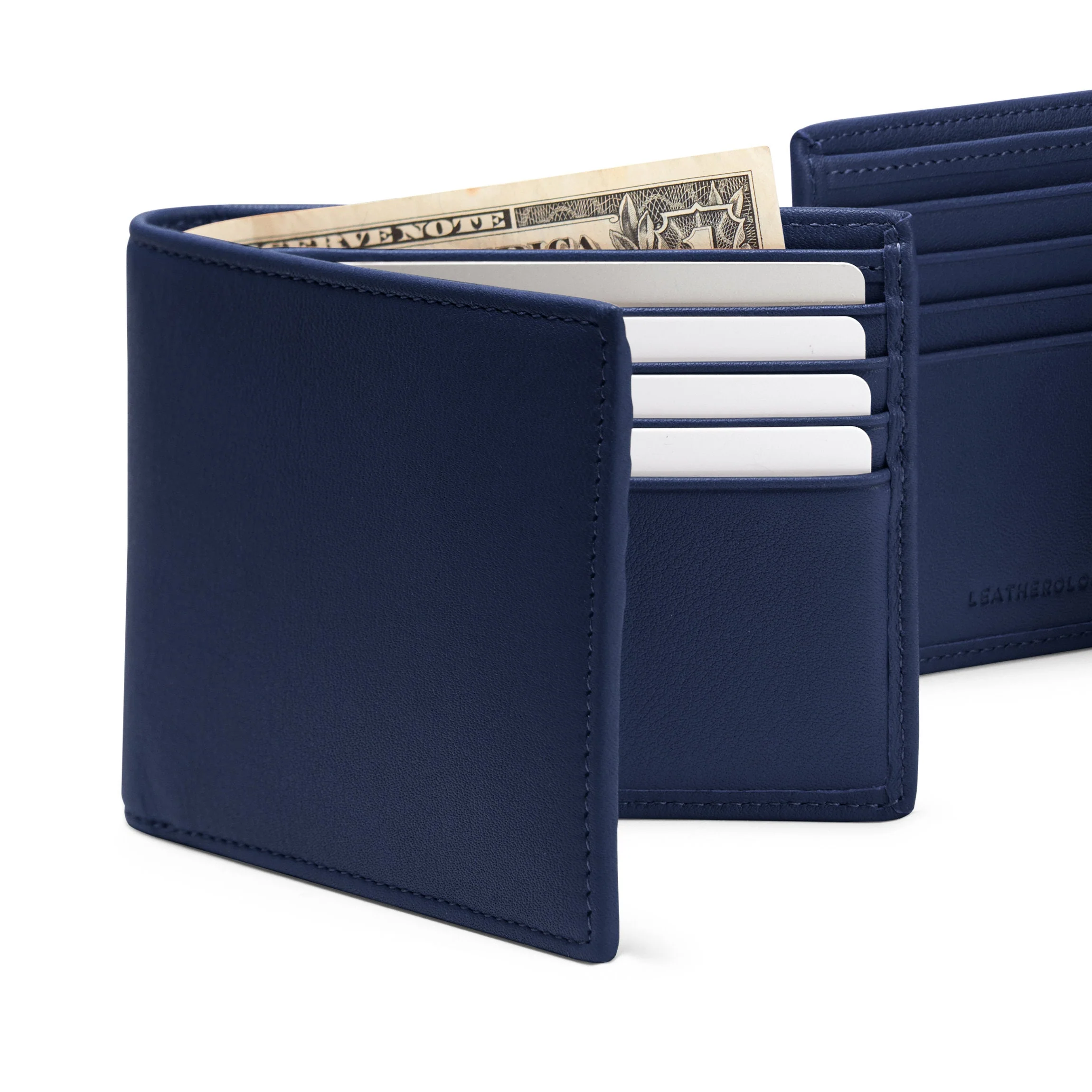 Bifold Wallet Navy Blue - Image 6