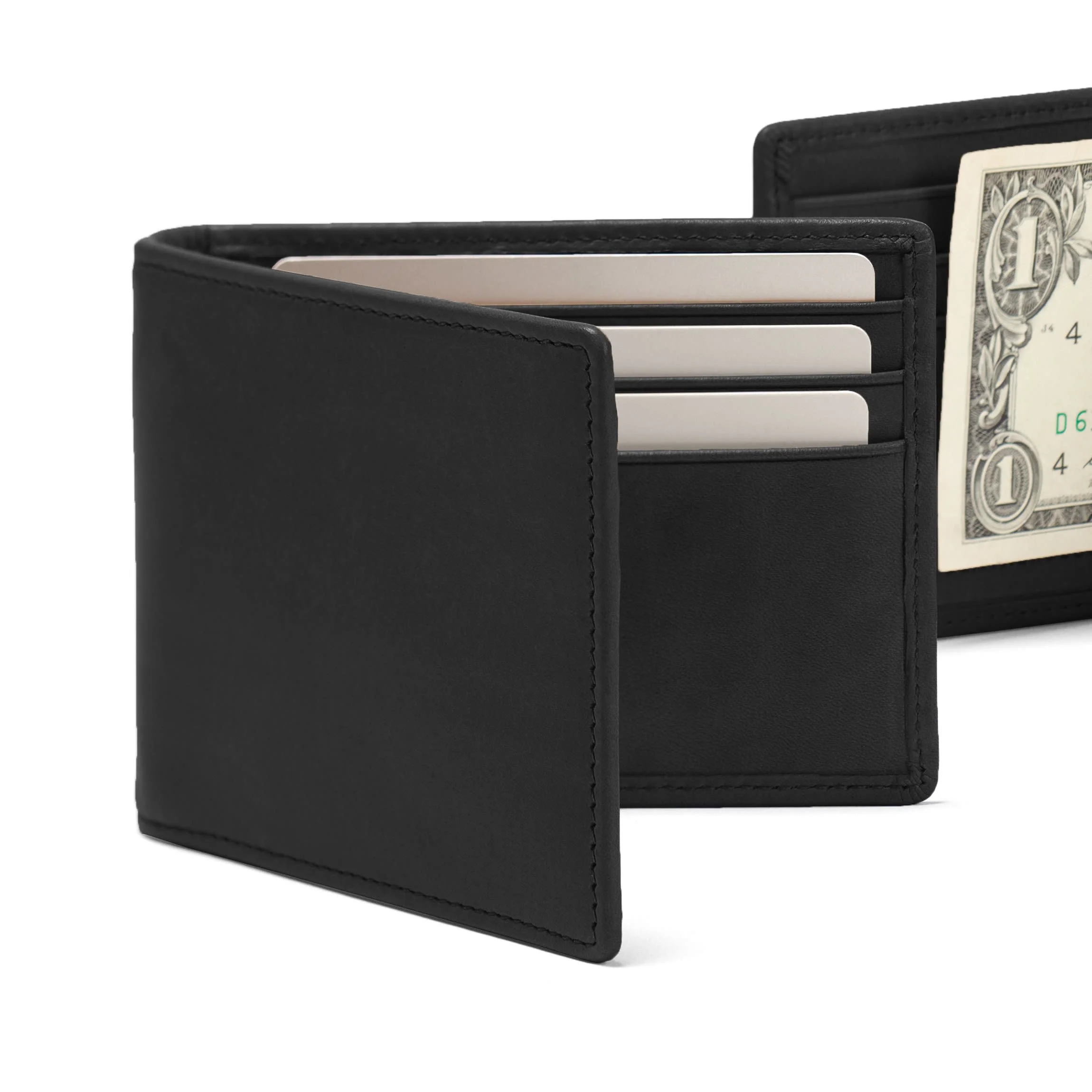 Bifold with Money Clip Black Oil - Image 7