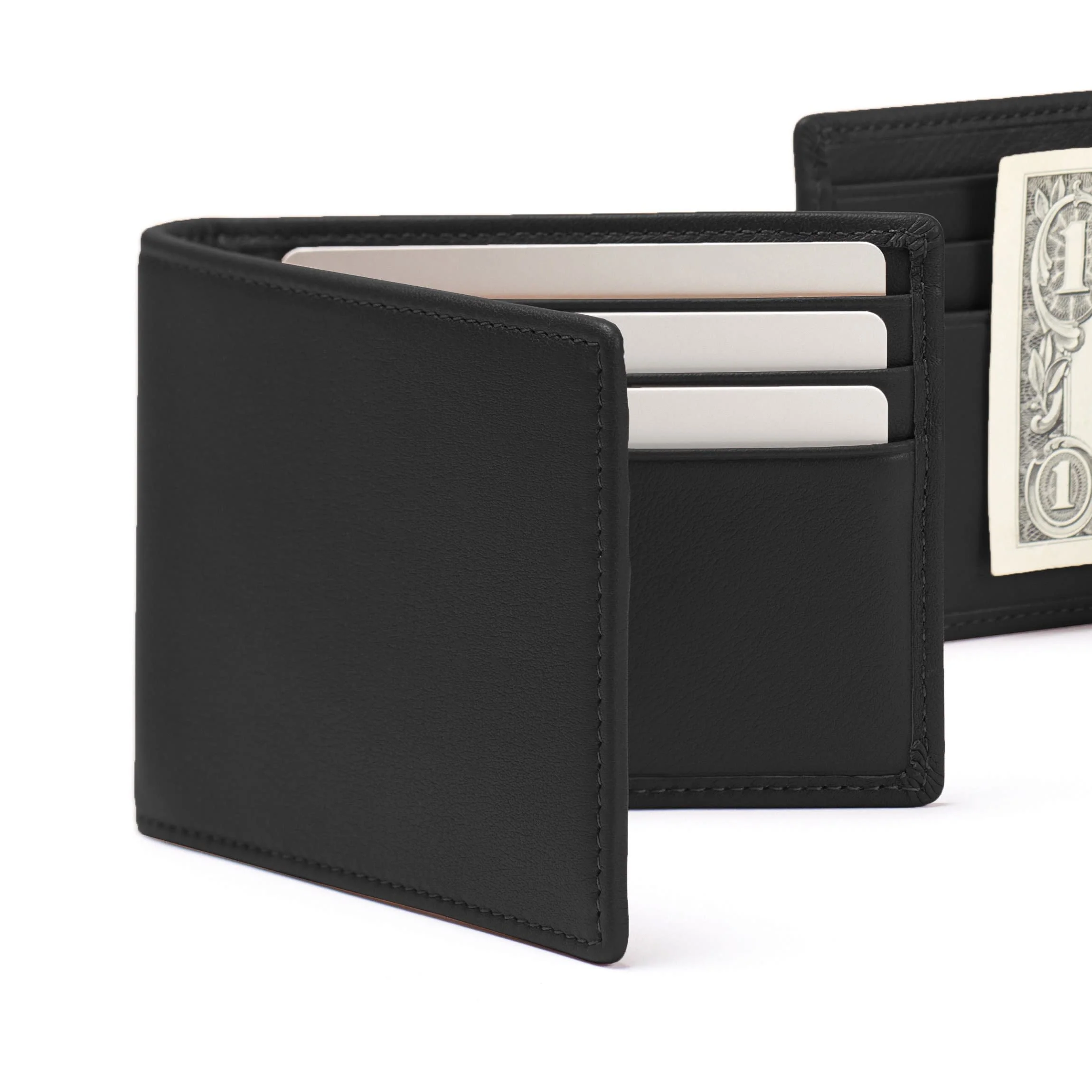 Bifold with Money Clip Black Onyx - Image 7