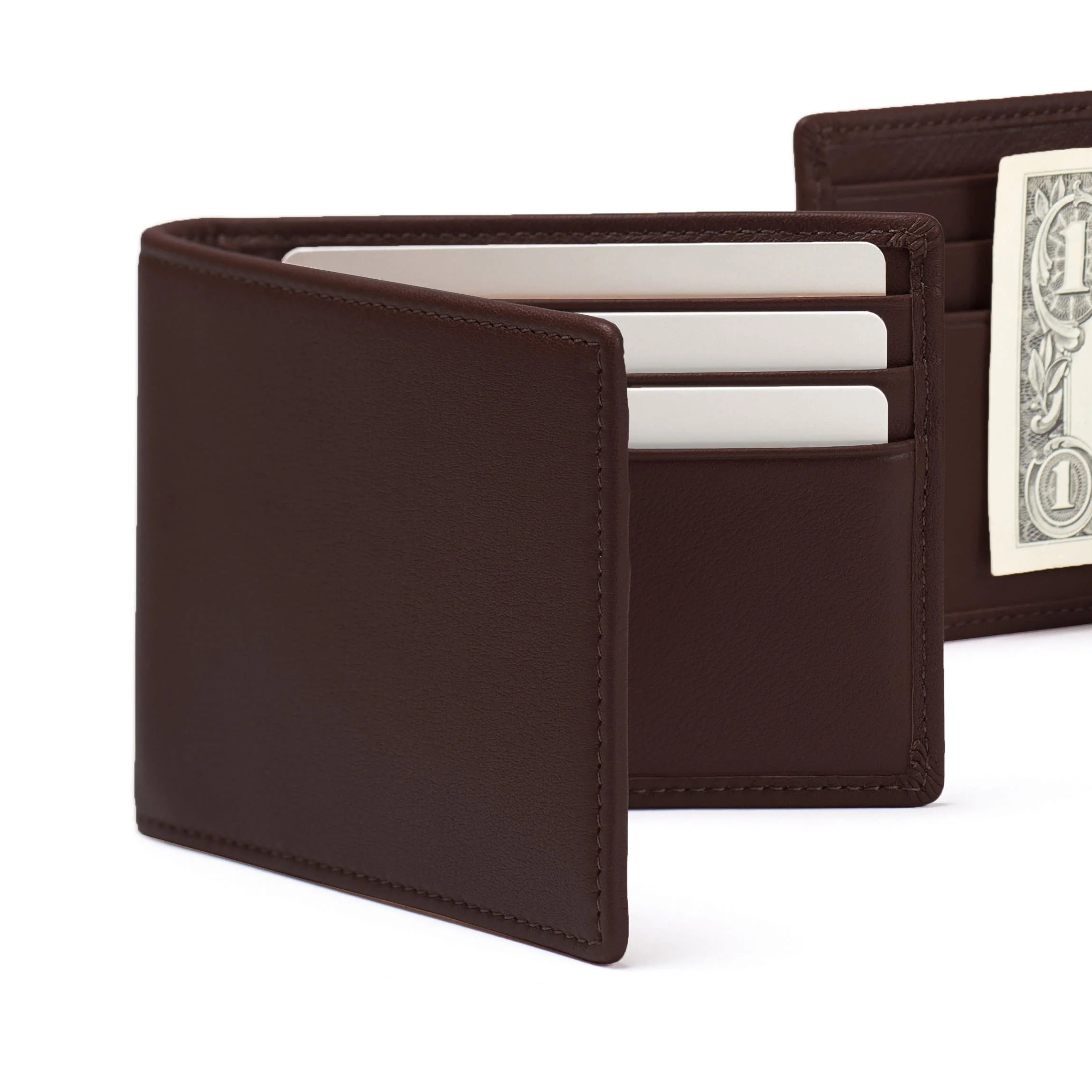 Bifold with Money Clip RFID Brown - Image 7