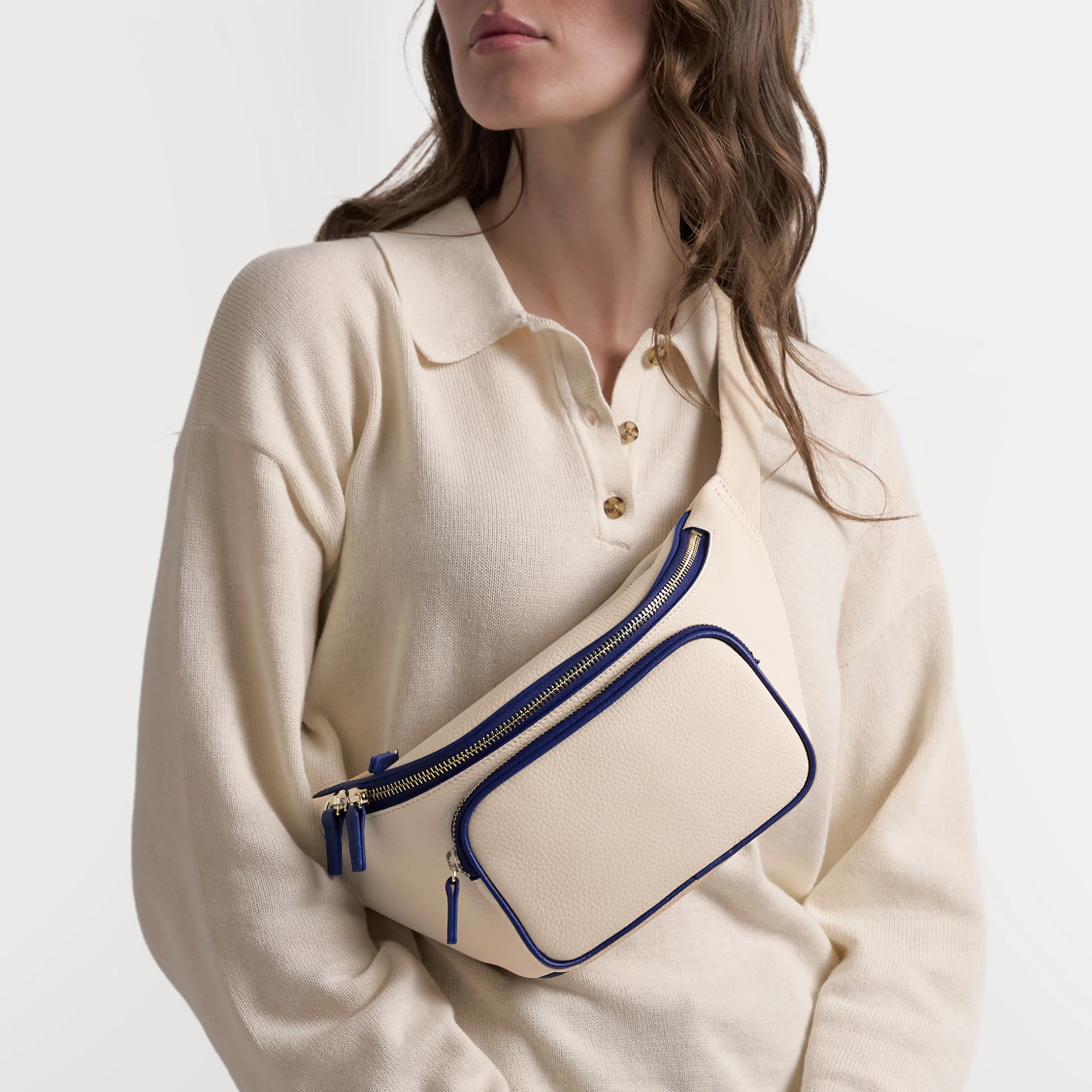 Blake Belt Bag Sand/Regatta Blue - Image 2