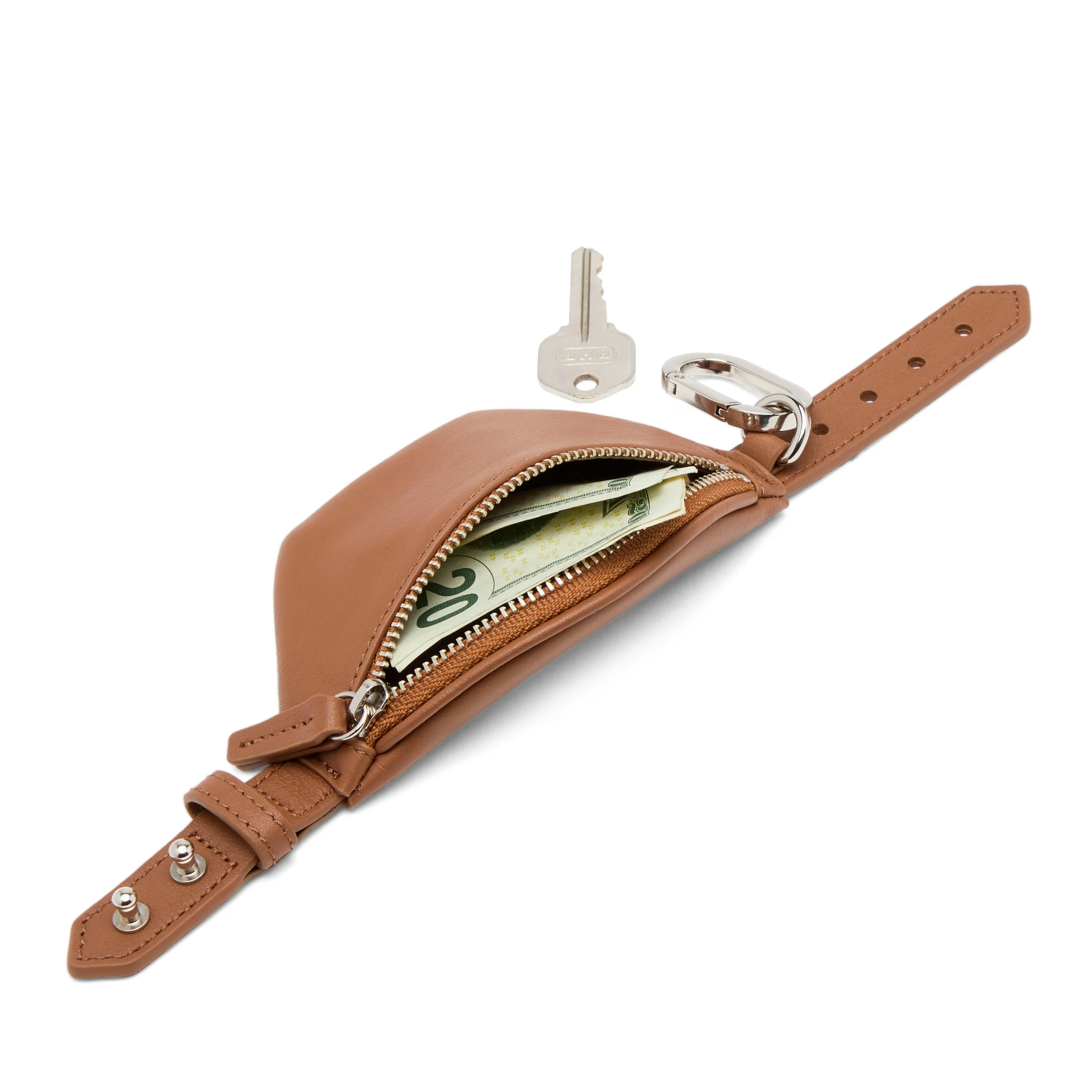 Blake Mini Wrist Pouch Cognac - Image 5