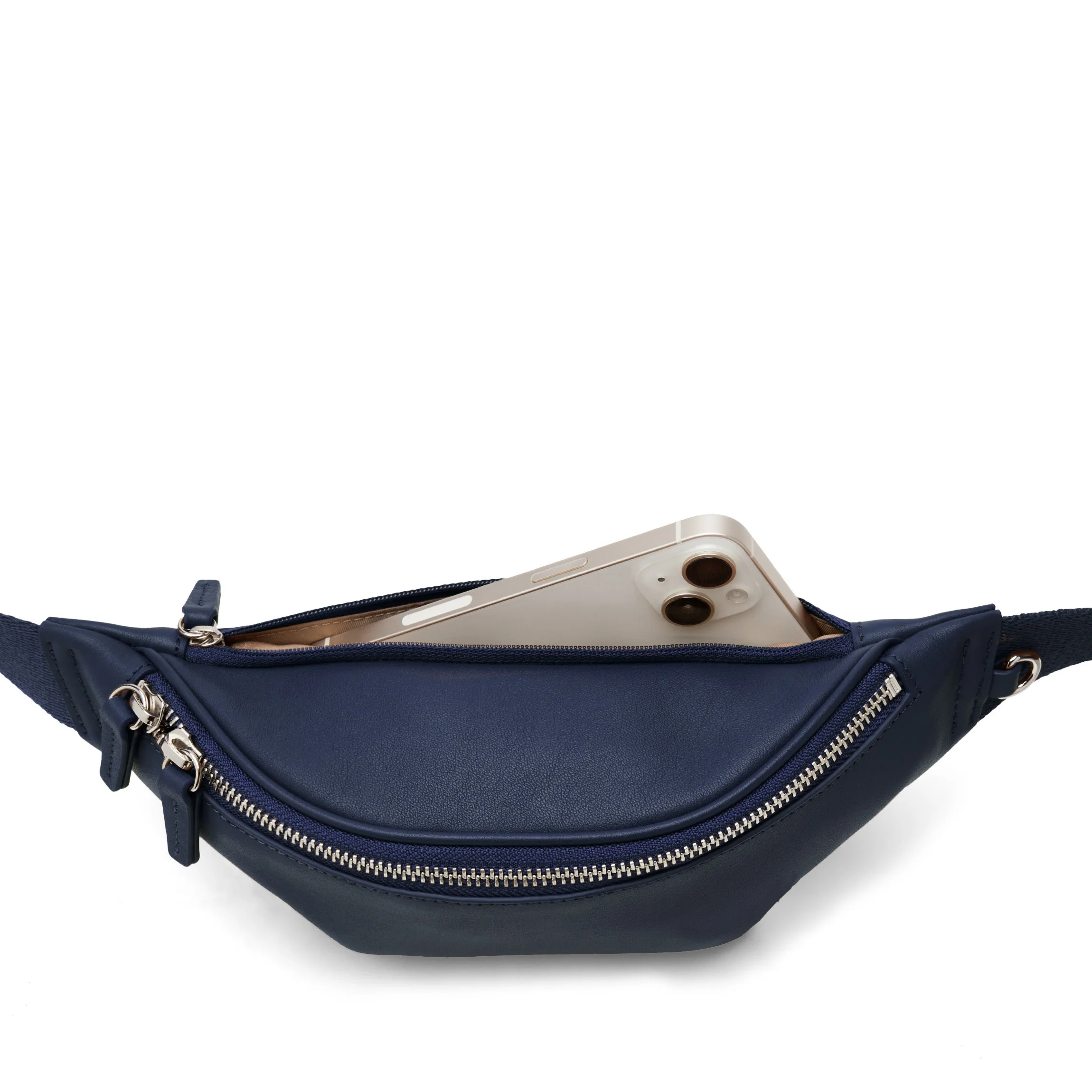Blake Slim Belt Bag Navy Blue - Image 7