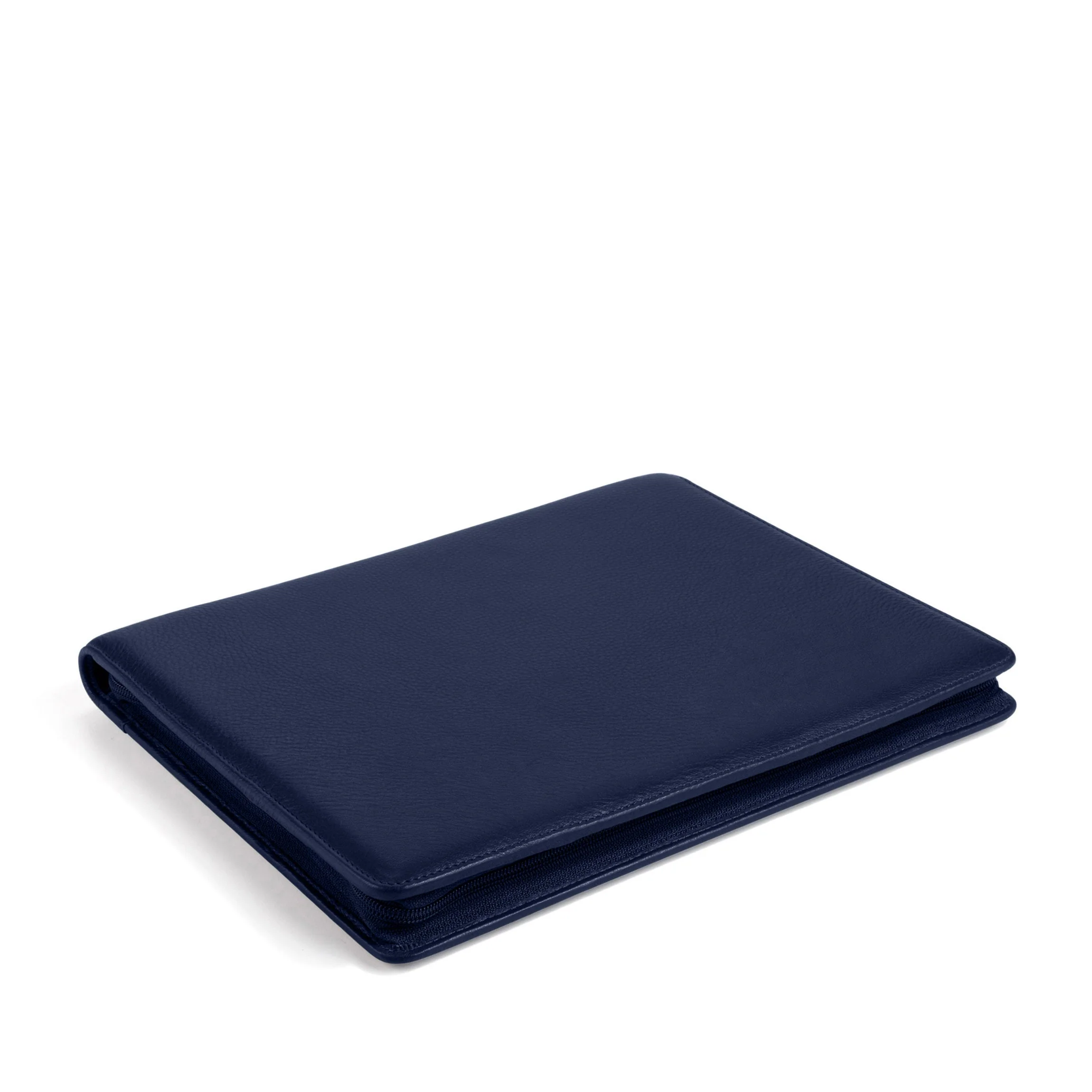 Classic Zippered Padfolio Navy Blue - Image 3