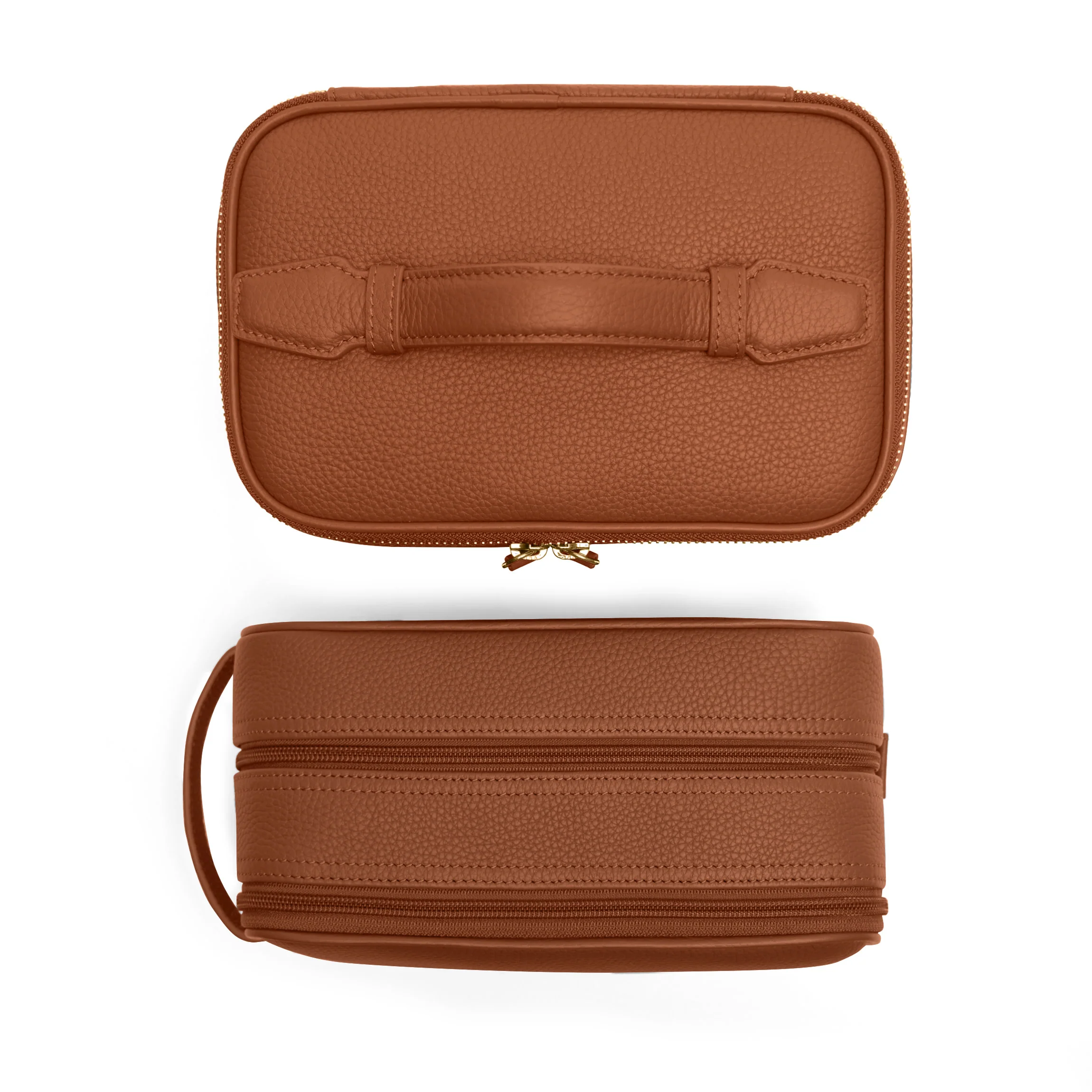 Couple's Toiletry Bag Gift Set Saddle Brown - Image 3