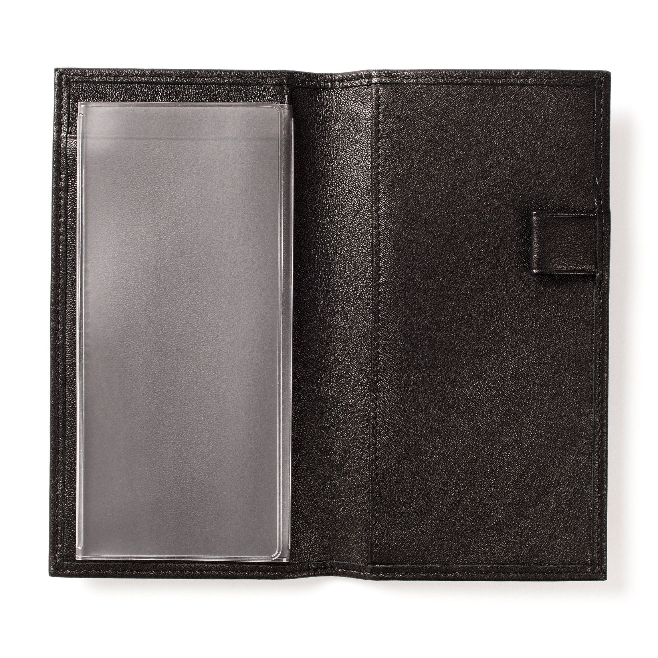 Deluxe Checkbook Cover with Divider Black Onyx - Image 3