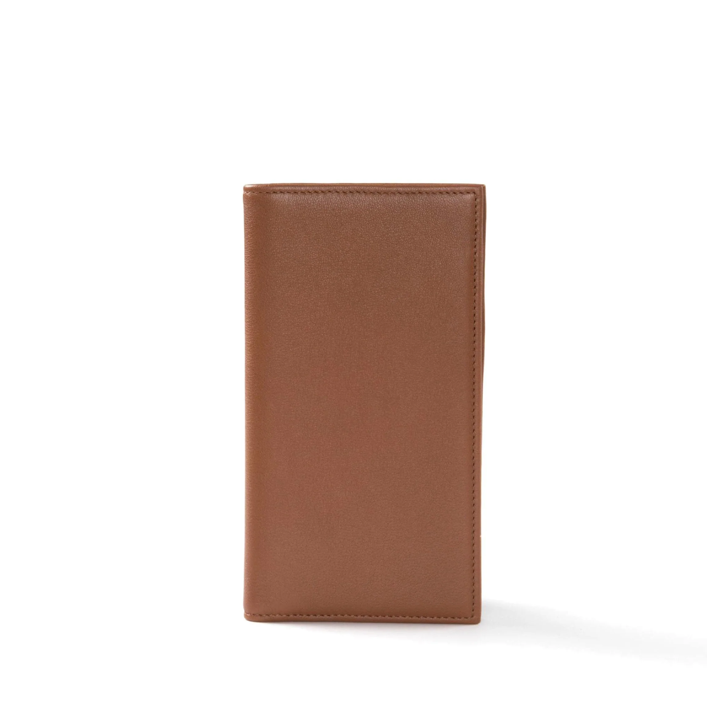 Deluxe Checkbook Cover with Divider Cognac - Image 4