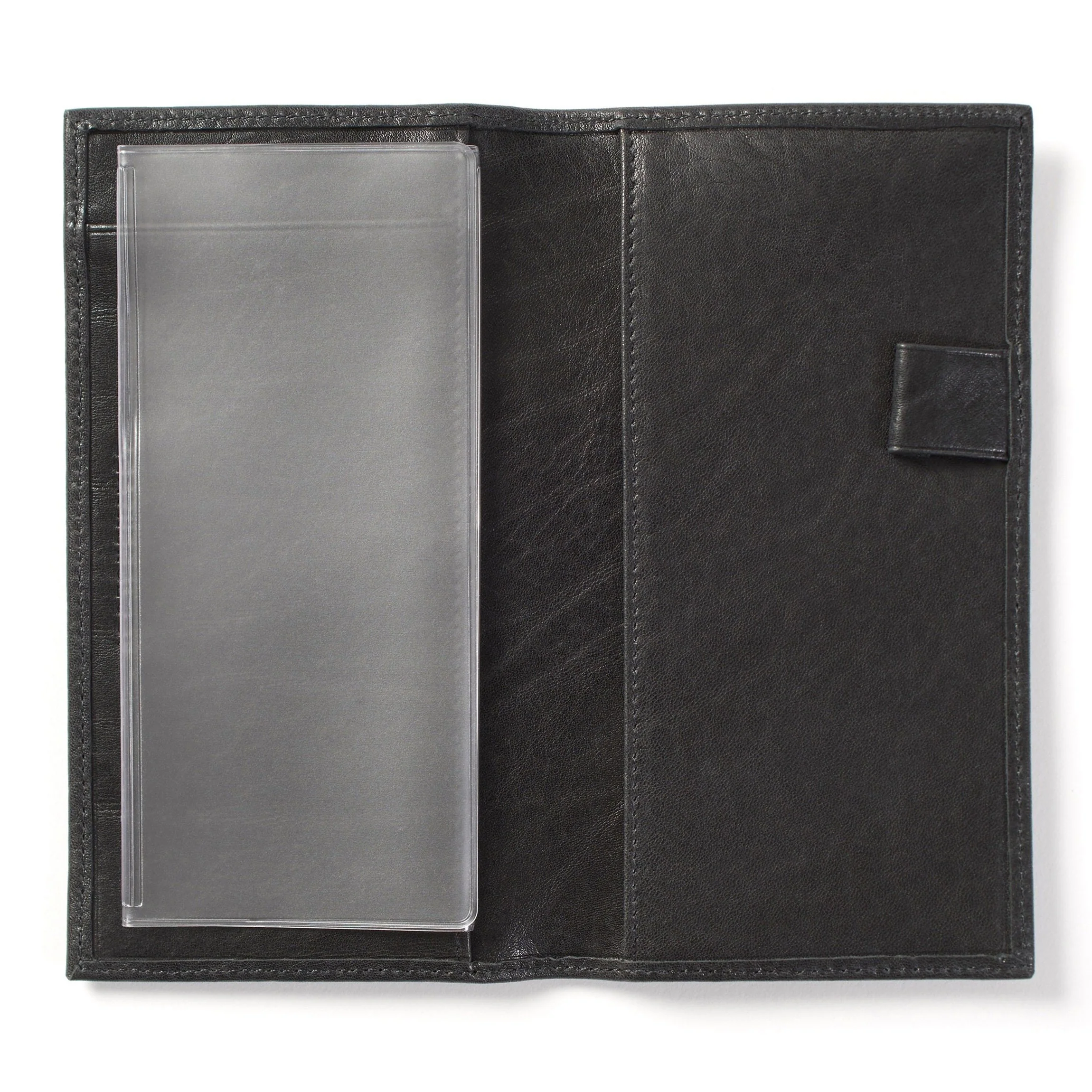 Deluxe Checkbook Cover with Divider Ebony - Image 3