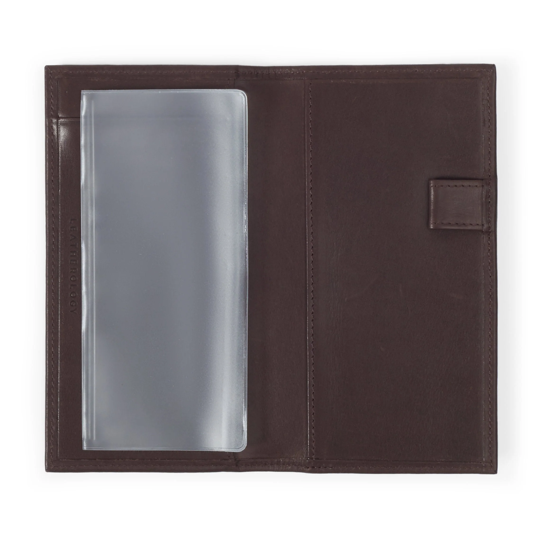 Deluxe Checkbook Cover with Divider Mahogany - Image 3