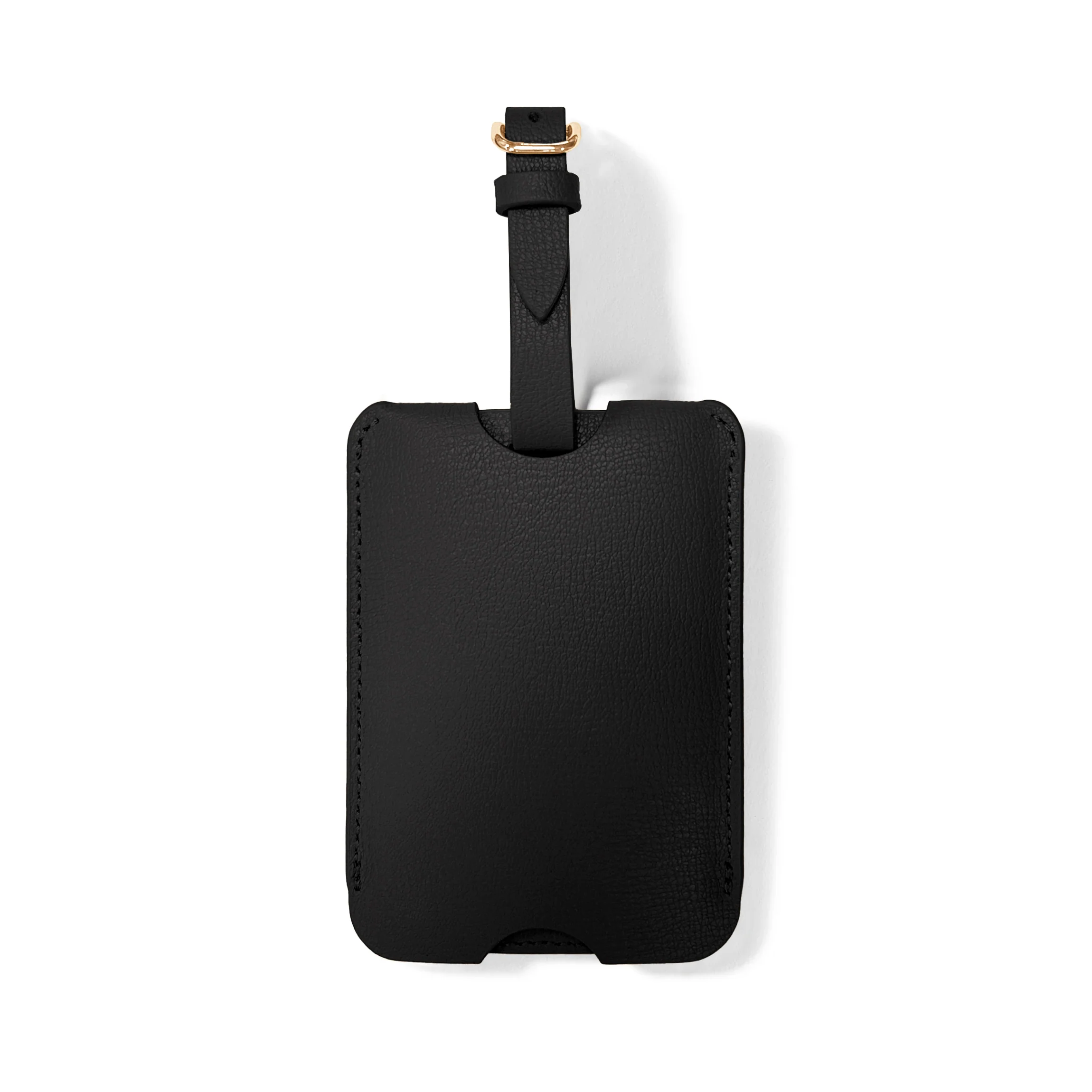 Deluxe Luggage Tag Double-Sided Black/Natural - Image 3