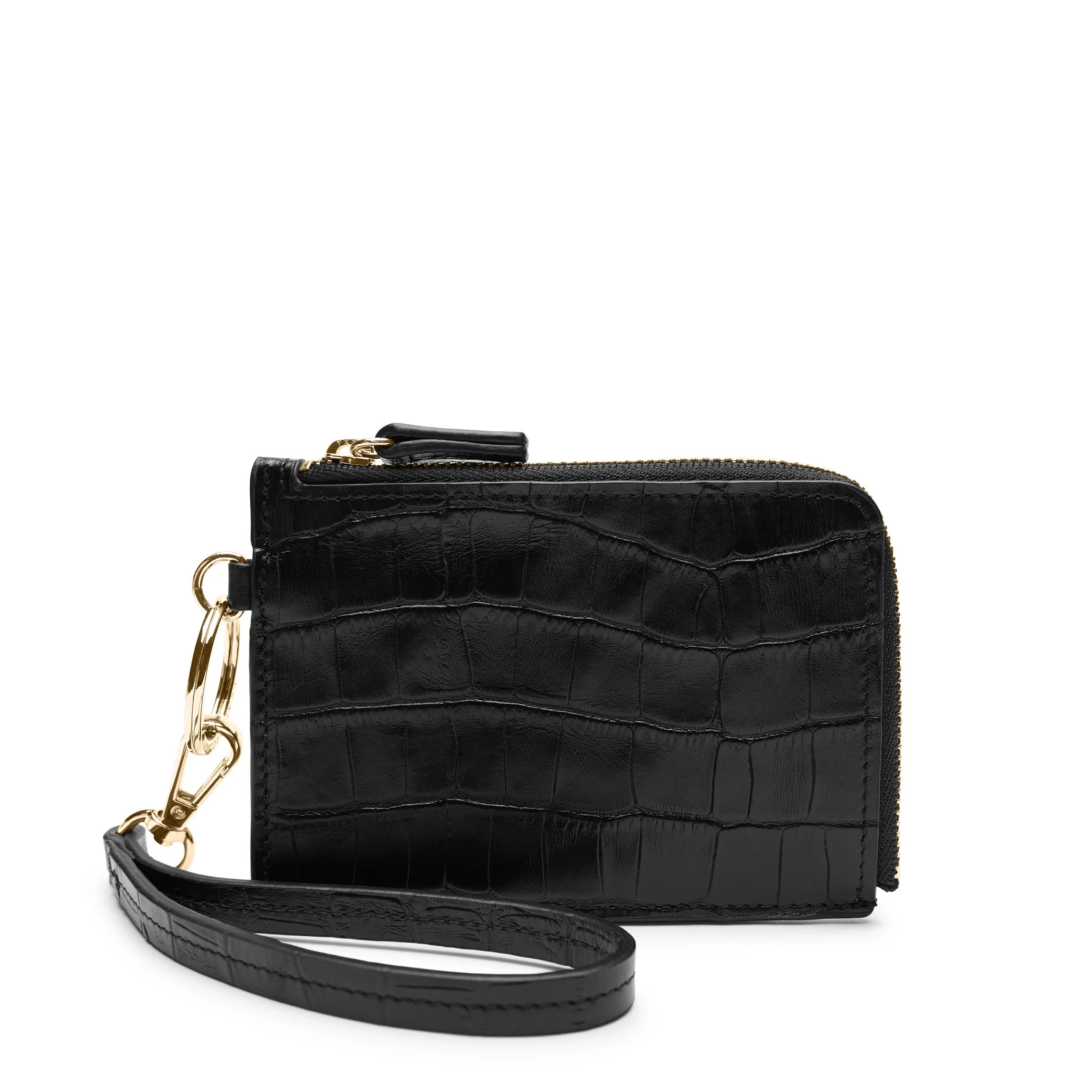 Devon Wristlet Black Croc - Image 3