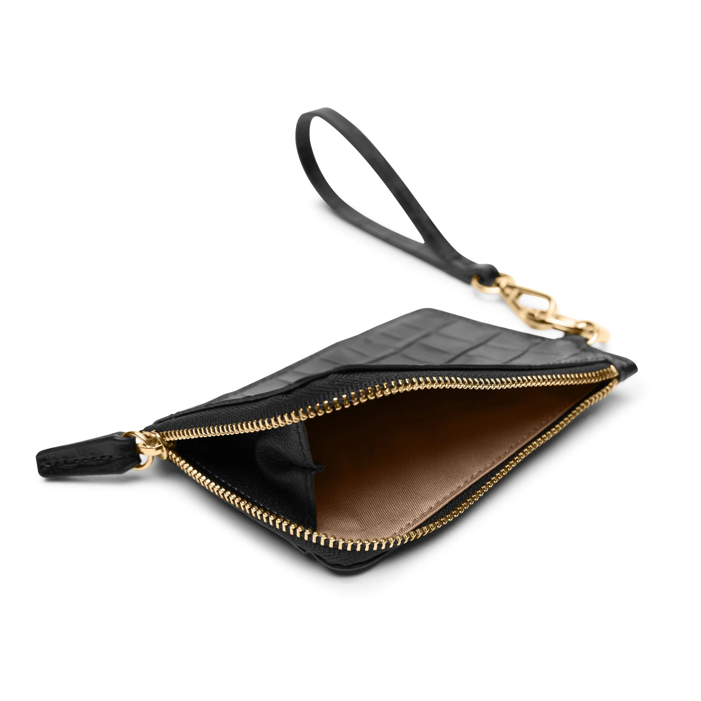 Devon Wristlet Black Croc - Image 4