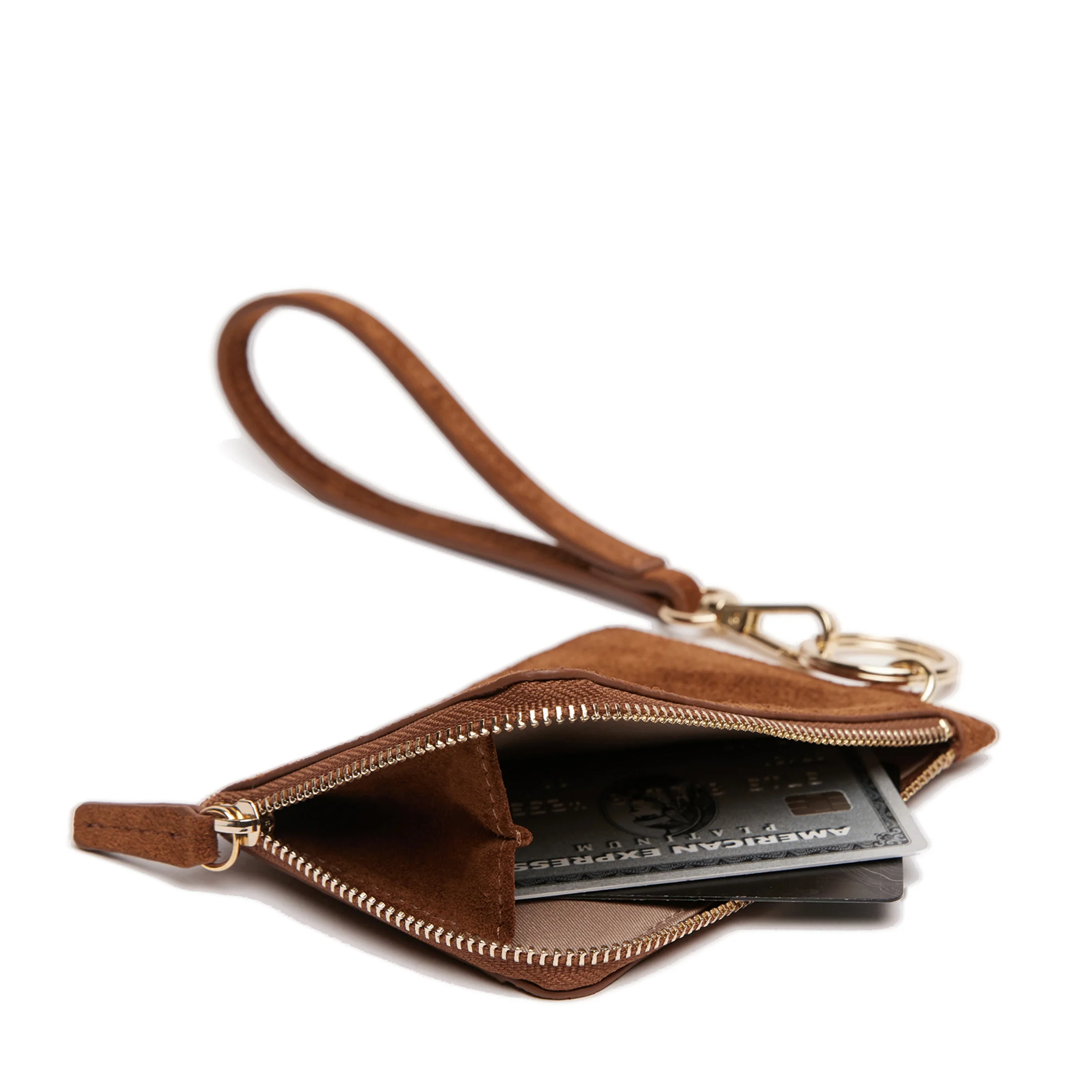 Devon Wristlet Russet Suede - Image 5