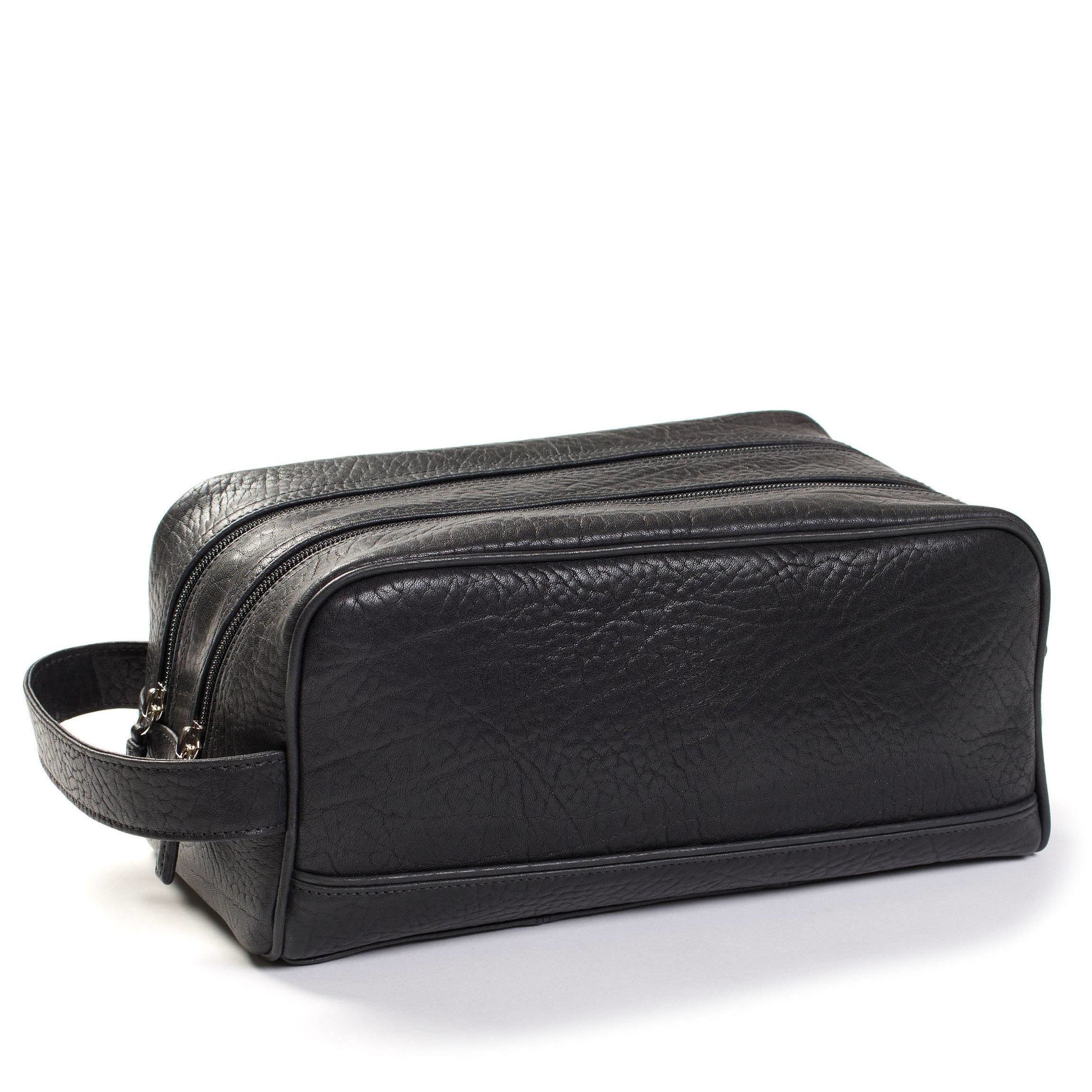 Double Zip Toiletry Bag Ebony - Image 5