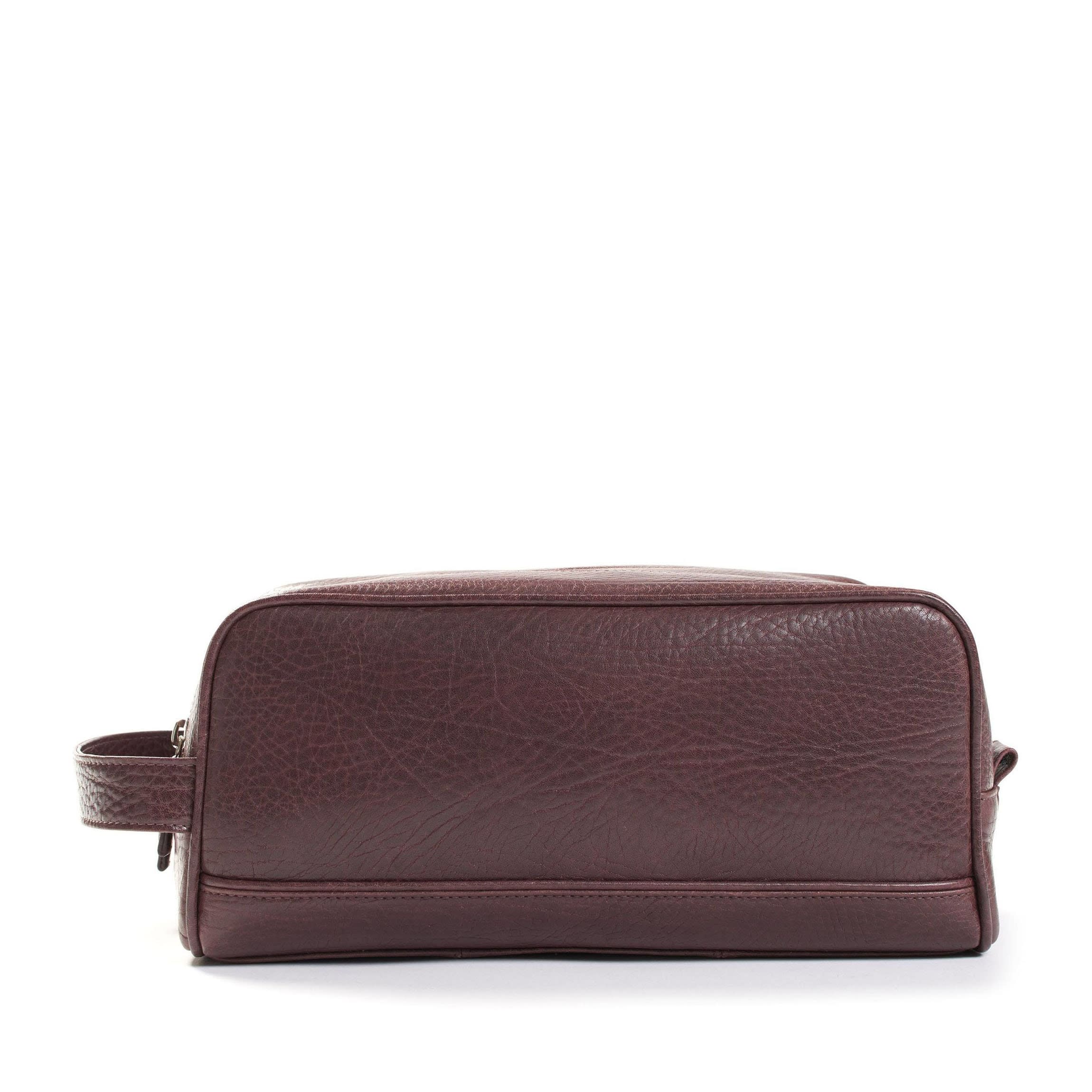 Double Zip Toiletry Bag Espresso - Image 4