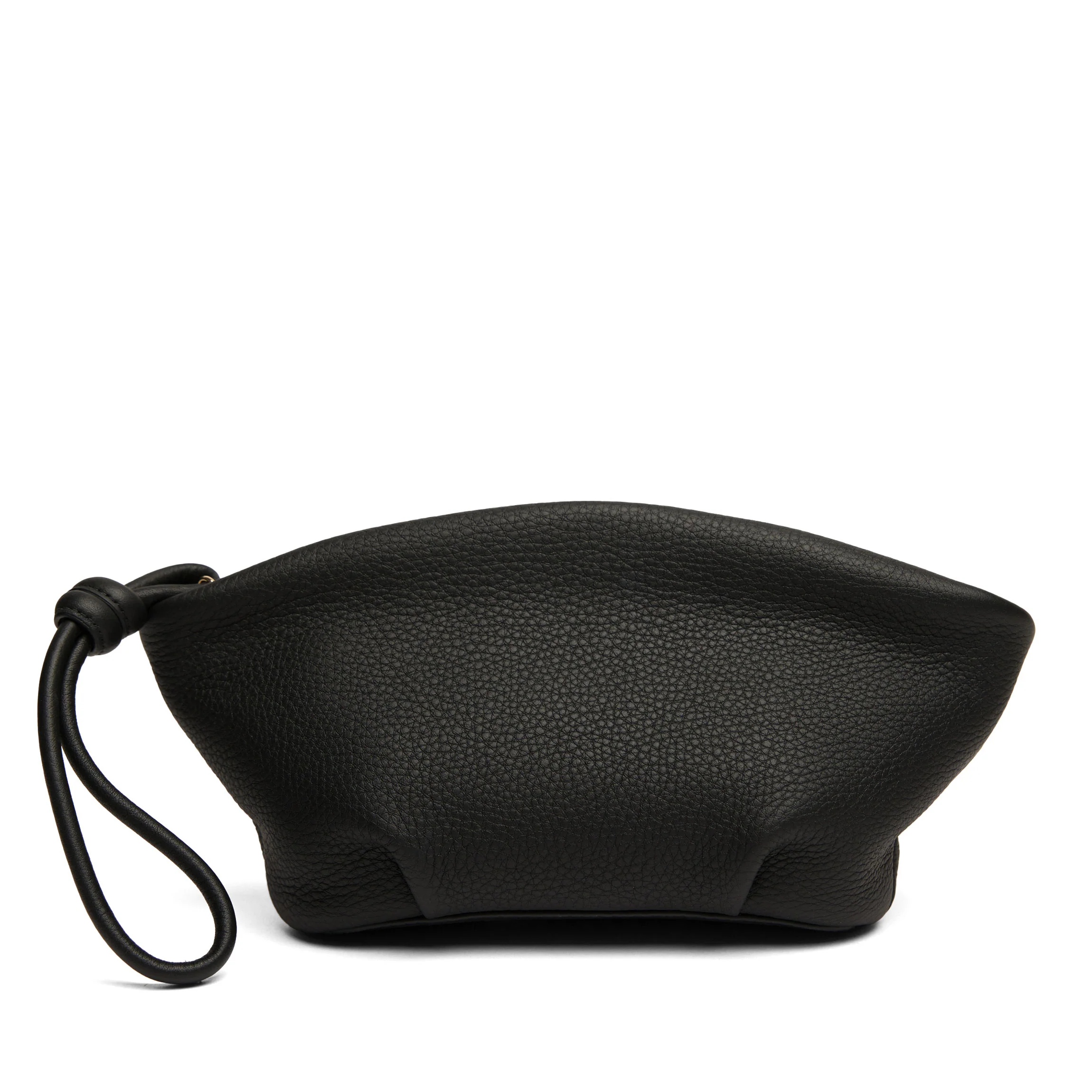 Dumpling Clutch Black Pebble