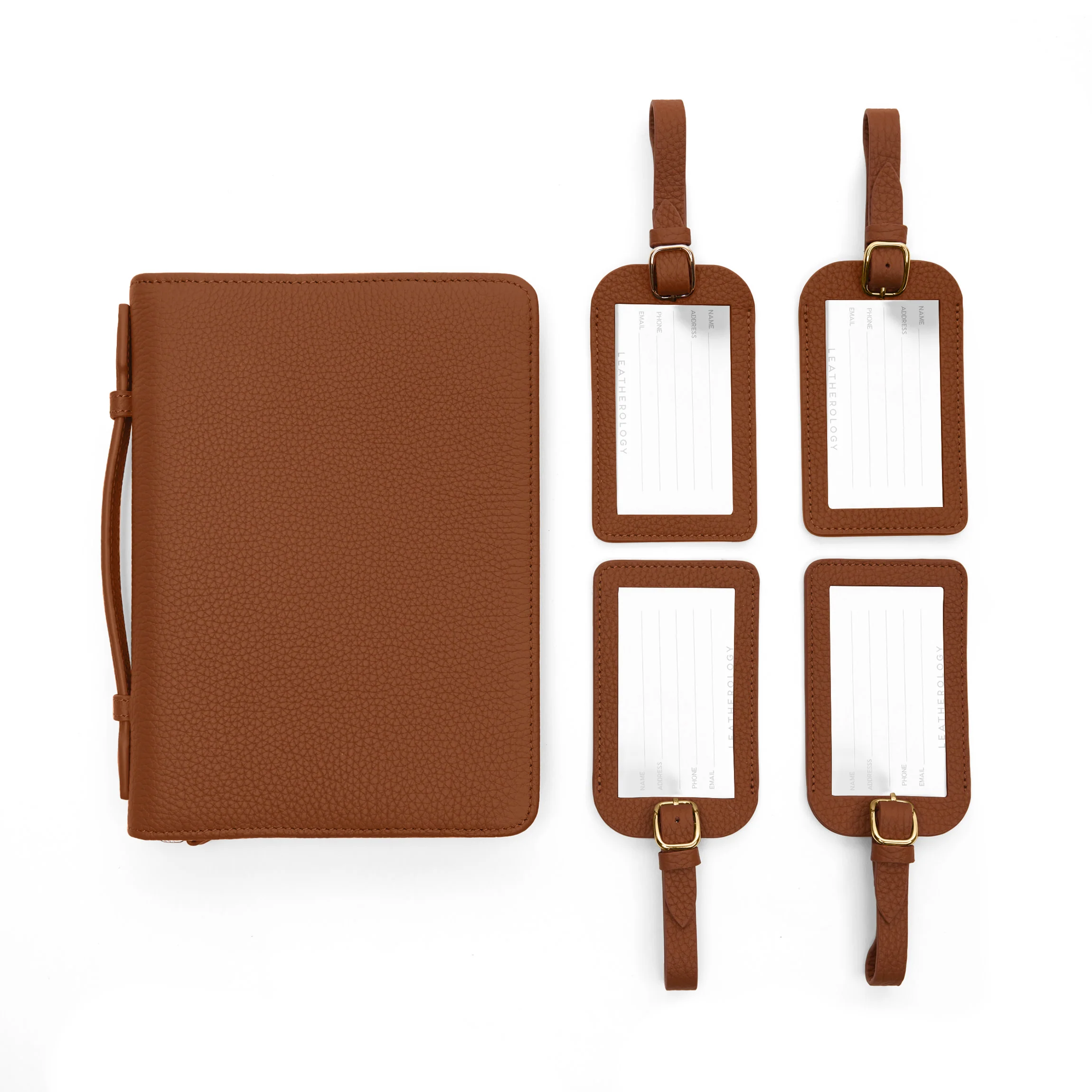 Family Travel Essentials Gift Set Saddle Brown - Image 3