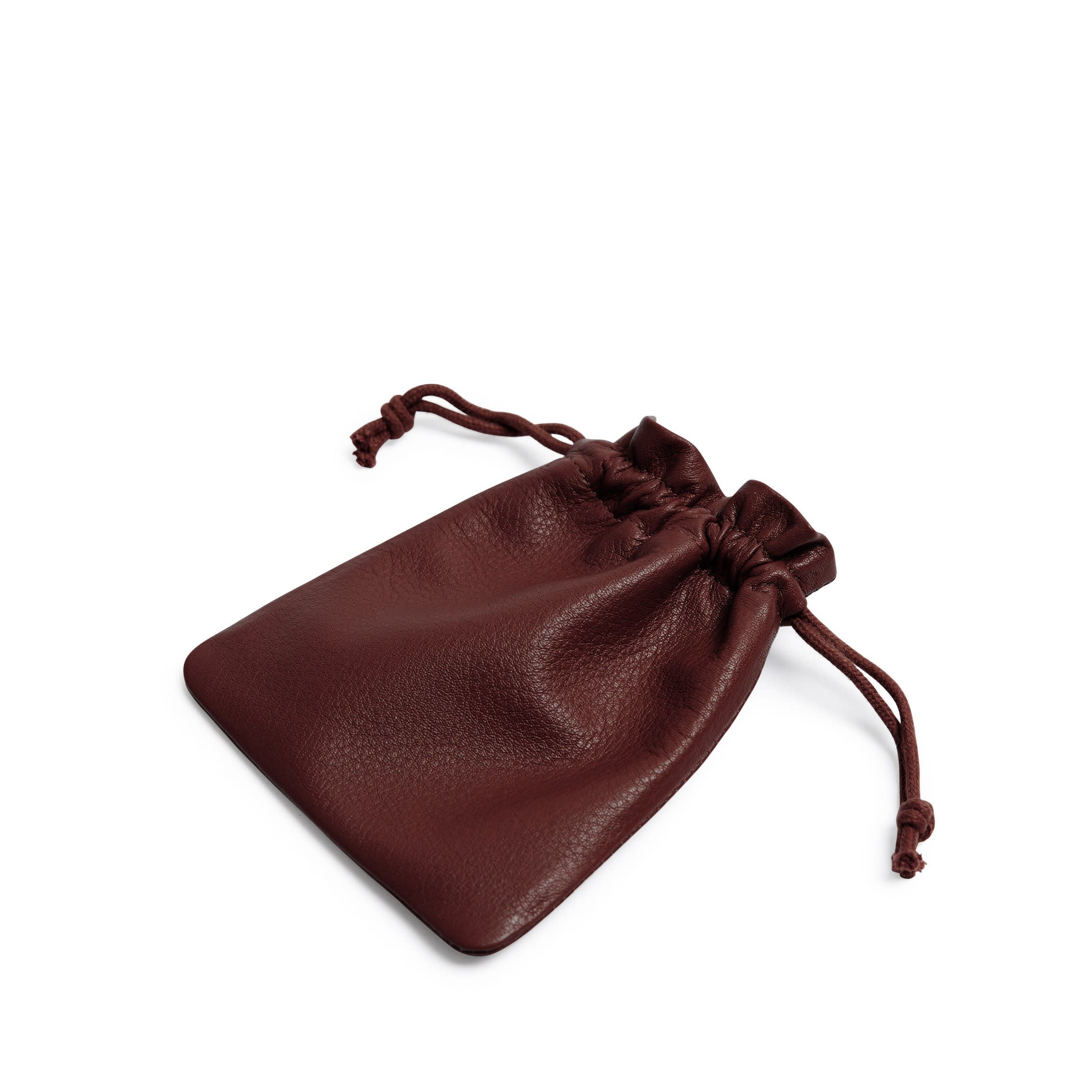 Flat Drawstring Pouch Bordeaux - Image 4