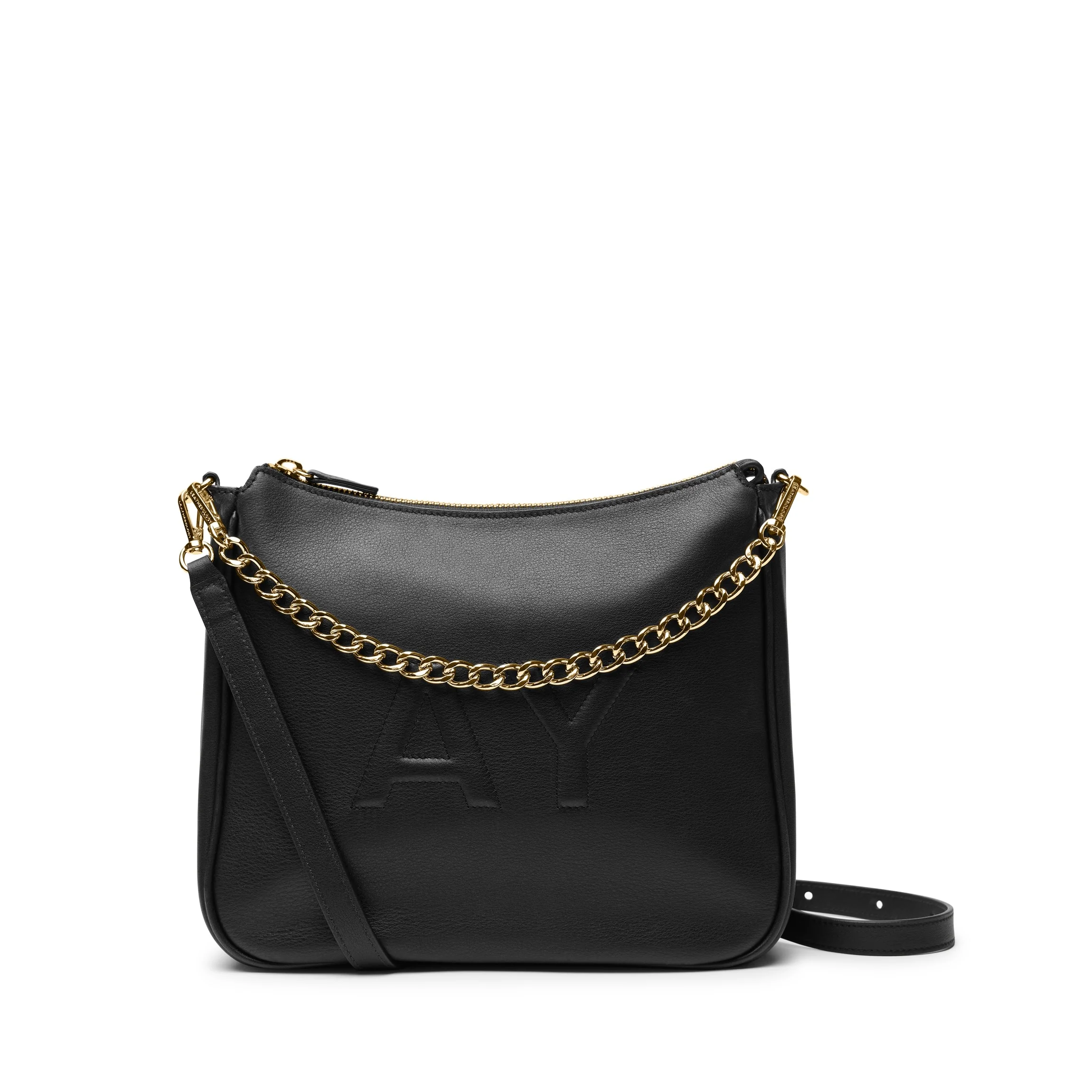 Greta Chain Medium Crossbody Black Onyx - Image 5