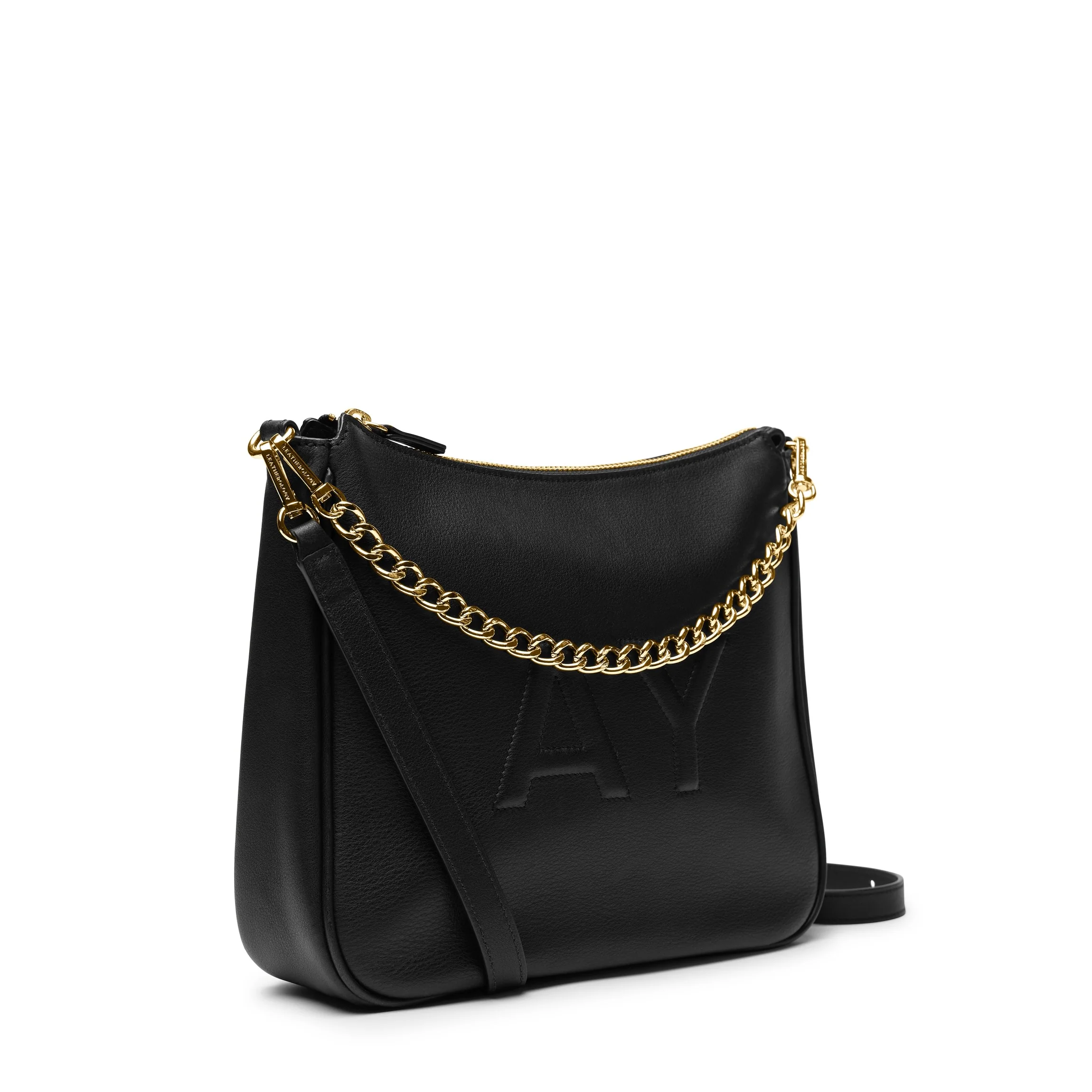 Greta Chain Medium Crossbody Black Onyx - Image 6