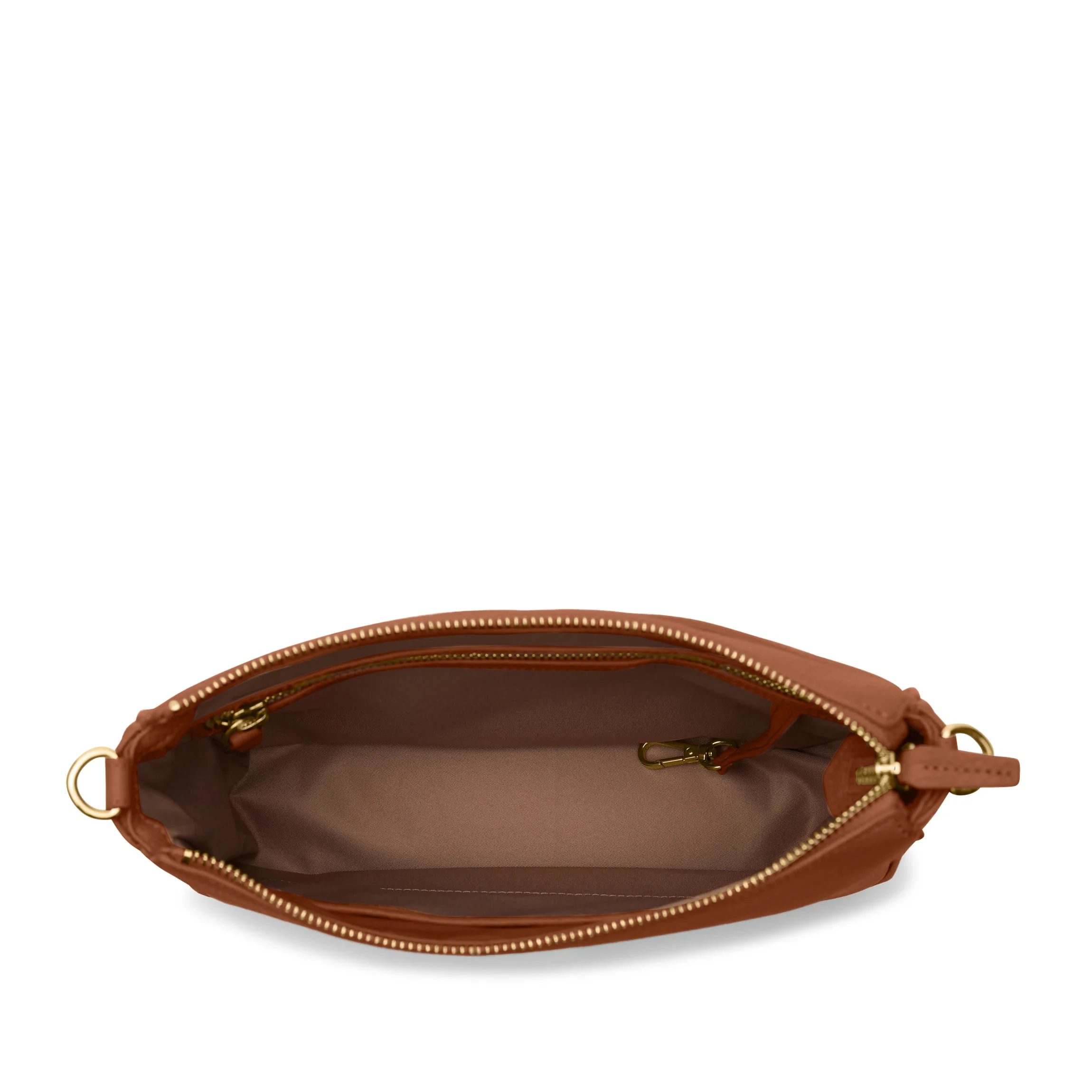 Greta Chain Medium Crossbody Saddle Brown - Image 7