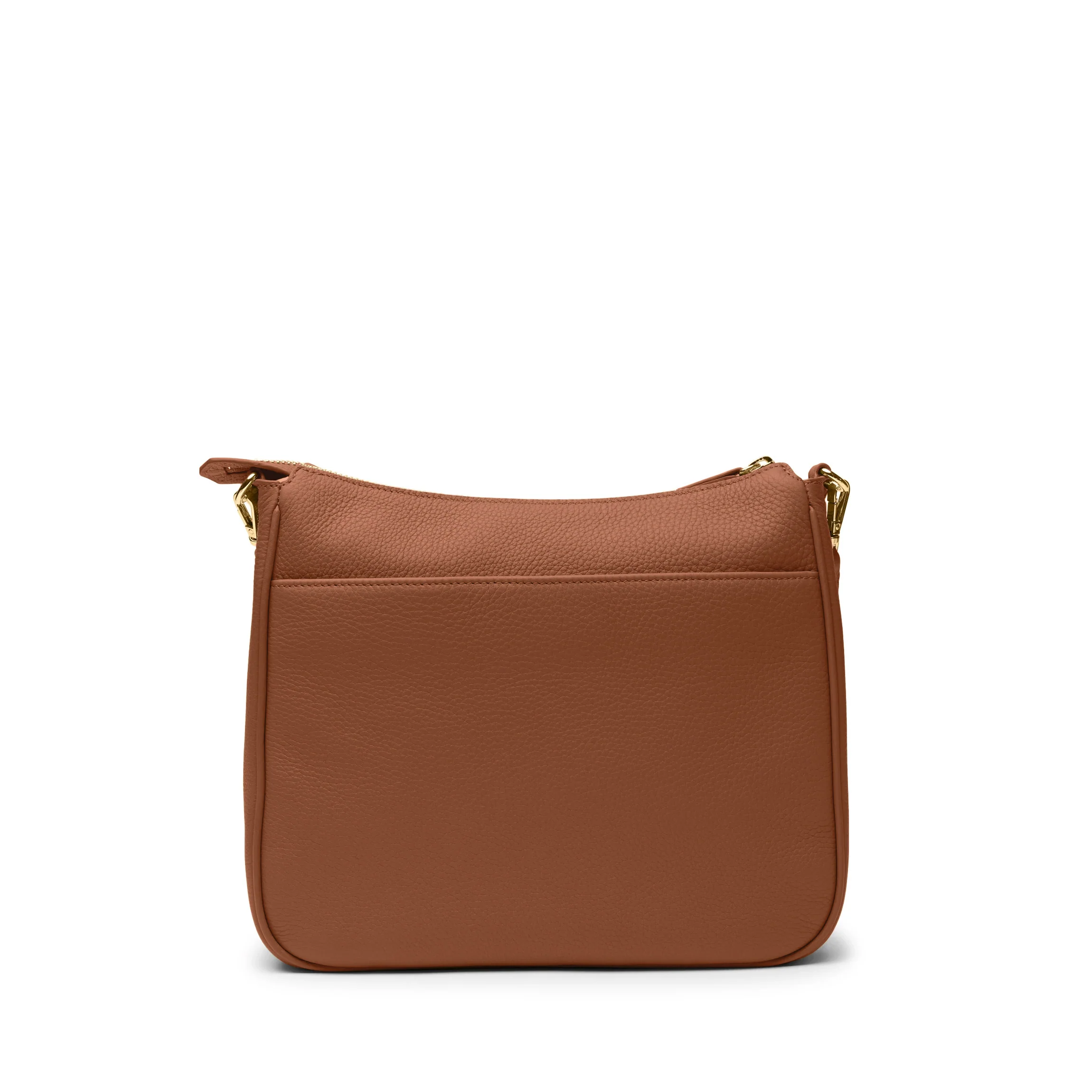 Greta Chain Medium Crossbody Saddle Brown - Image 9