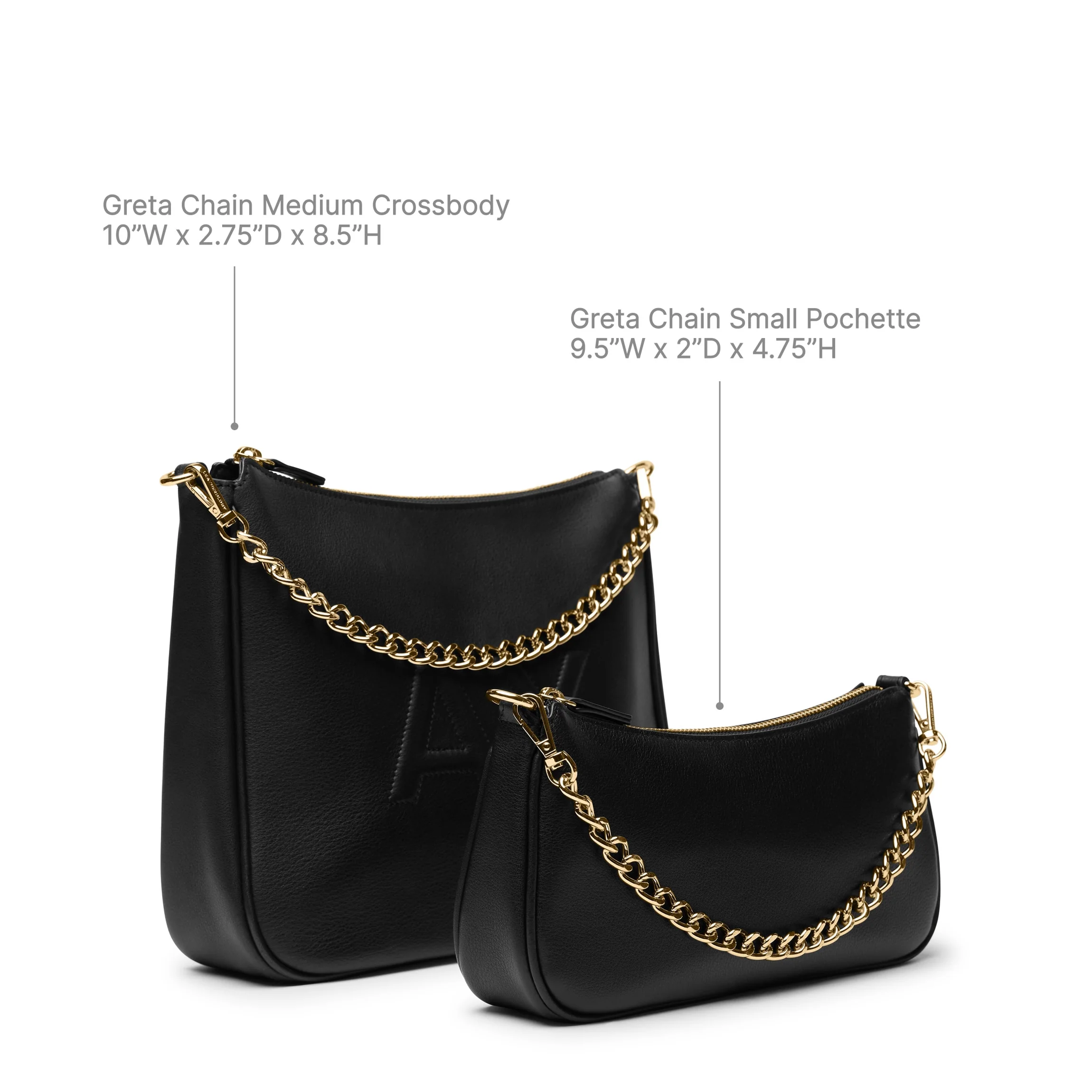 Greta Chain Small Pochette Saddle Brown - Image 10